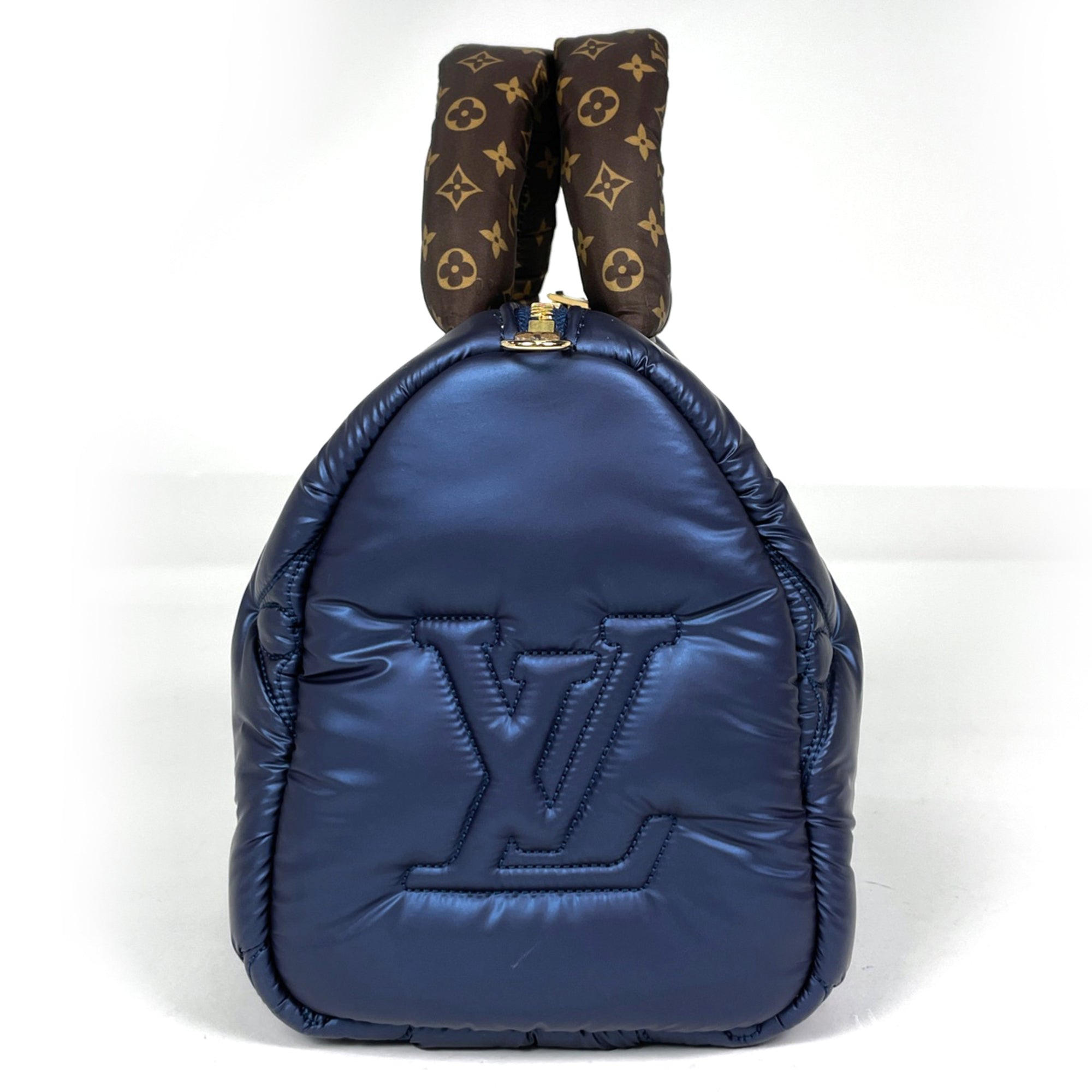 Louis Vuitton Blue Monogram Nylon Handbag Shoulder Bag (Pre-Owned)