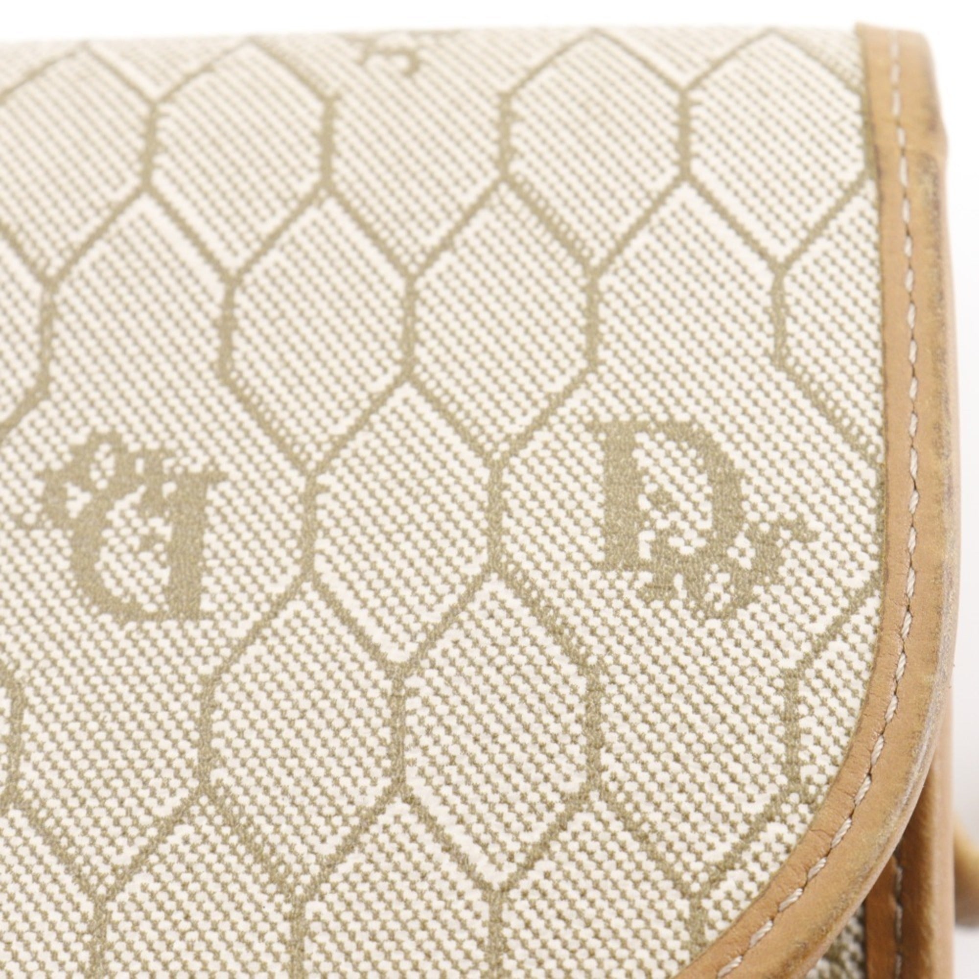 Christian Dior Beige Pvc Shoulder Bag (Pre-Owned)