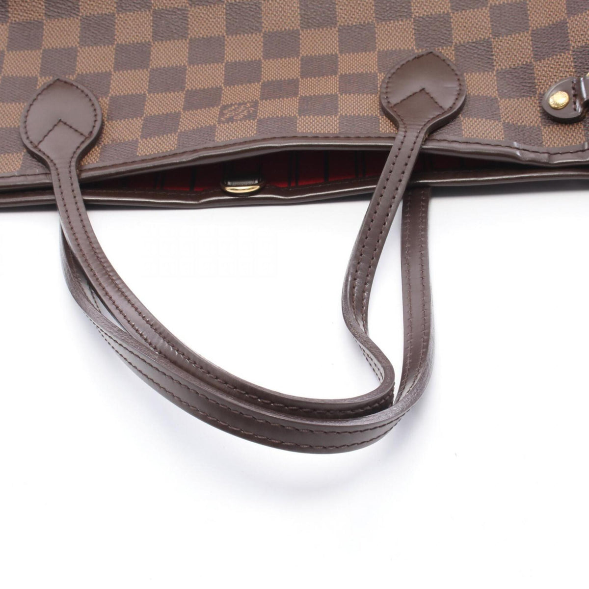 Louis Vuitton Brown Damier Canvas Coated Canvas Damier Canvas Leather Handbag Tote Bag (Pre-Owned)