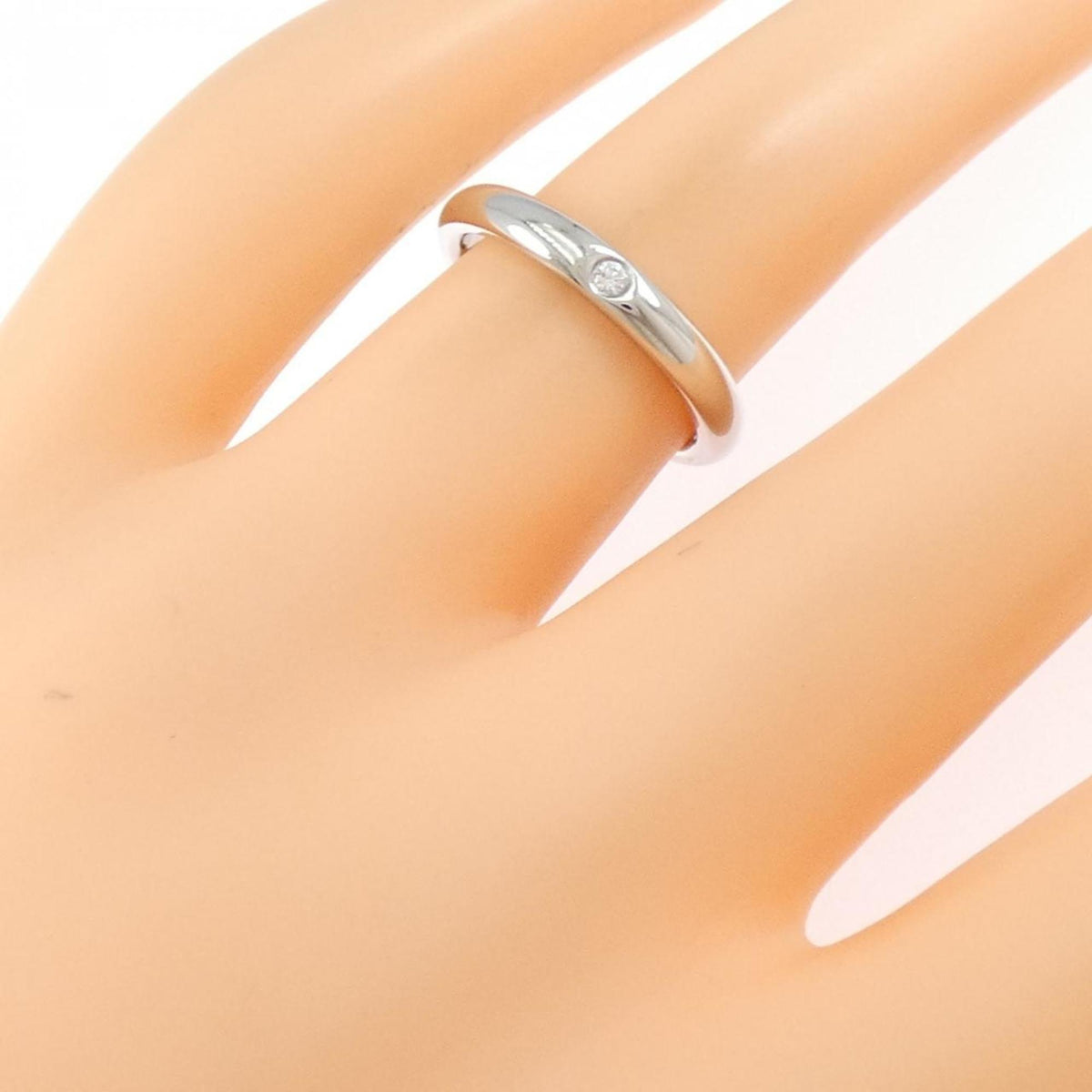 Tiffany Platinum Platinum 950 Band Ring (Pre-Owned)