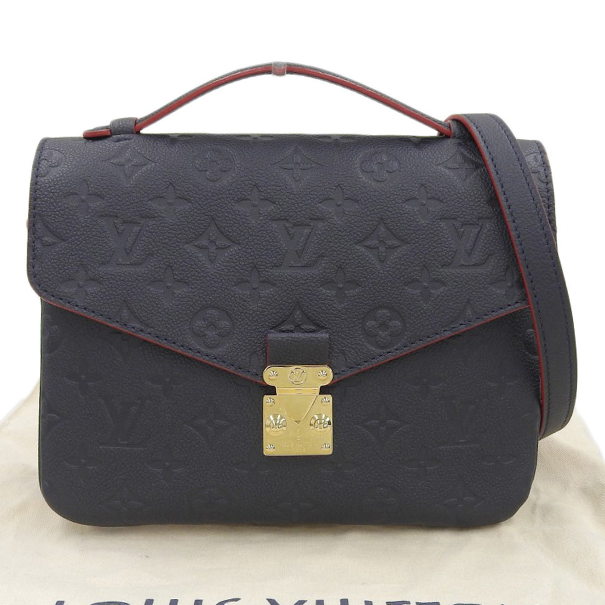 Louis Vuitton Marine Rouge Monogram Empreinte Handbag Pochette (Pre-Owned)