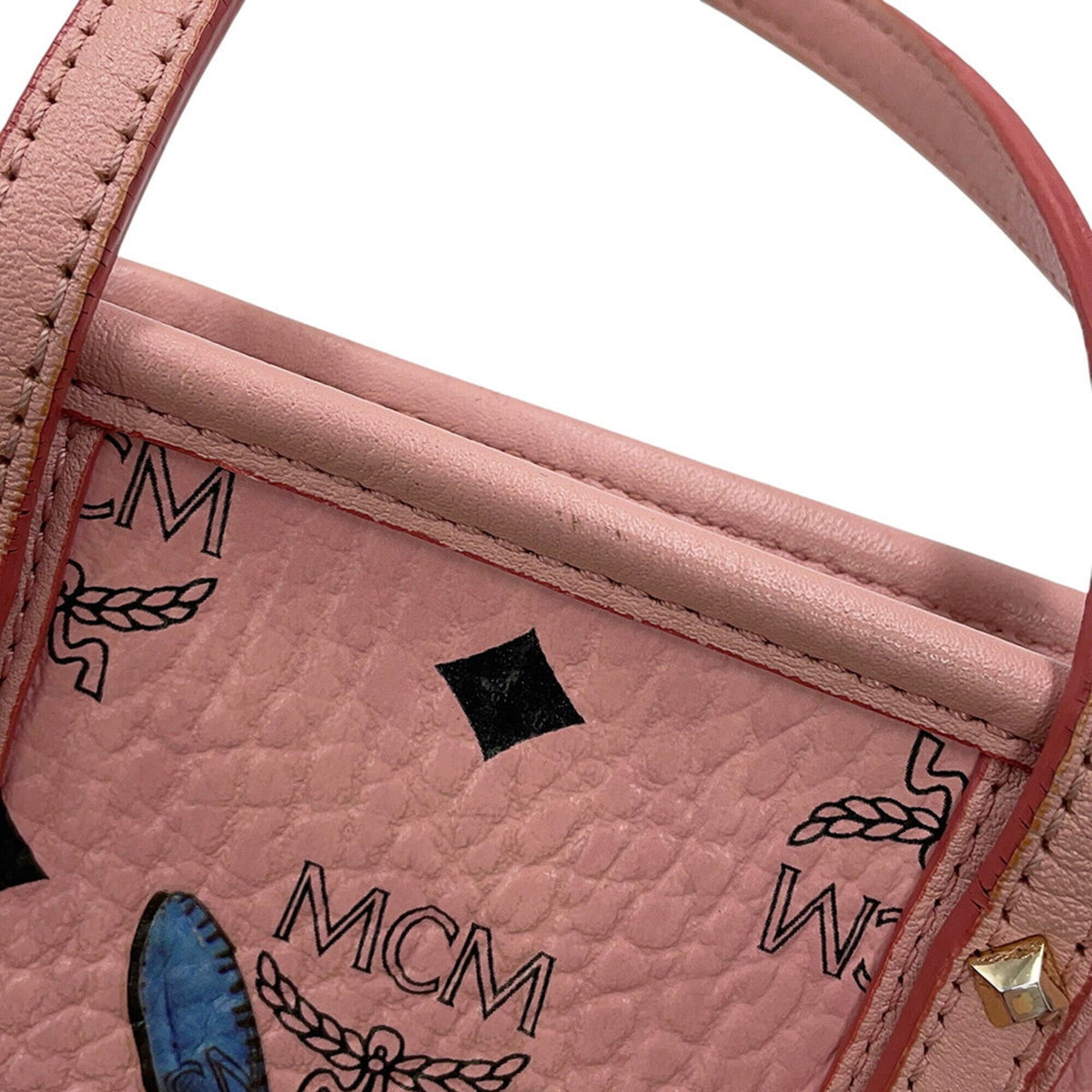 Mcm Pink Leather Handbag (Pre-Owned)