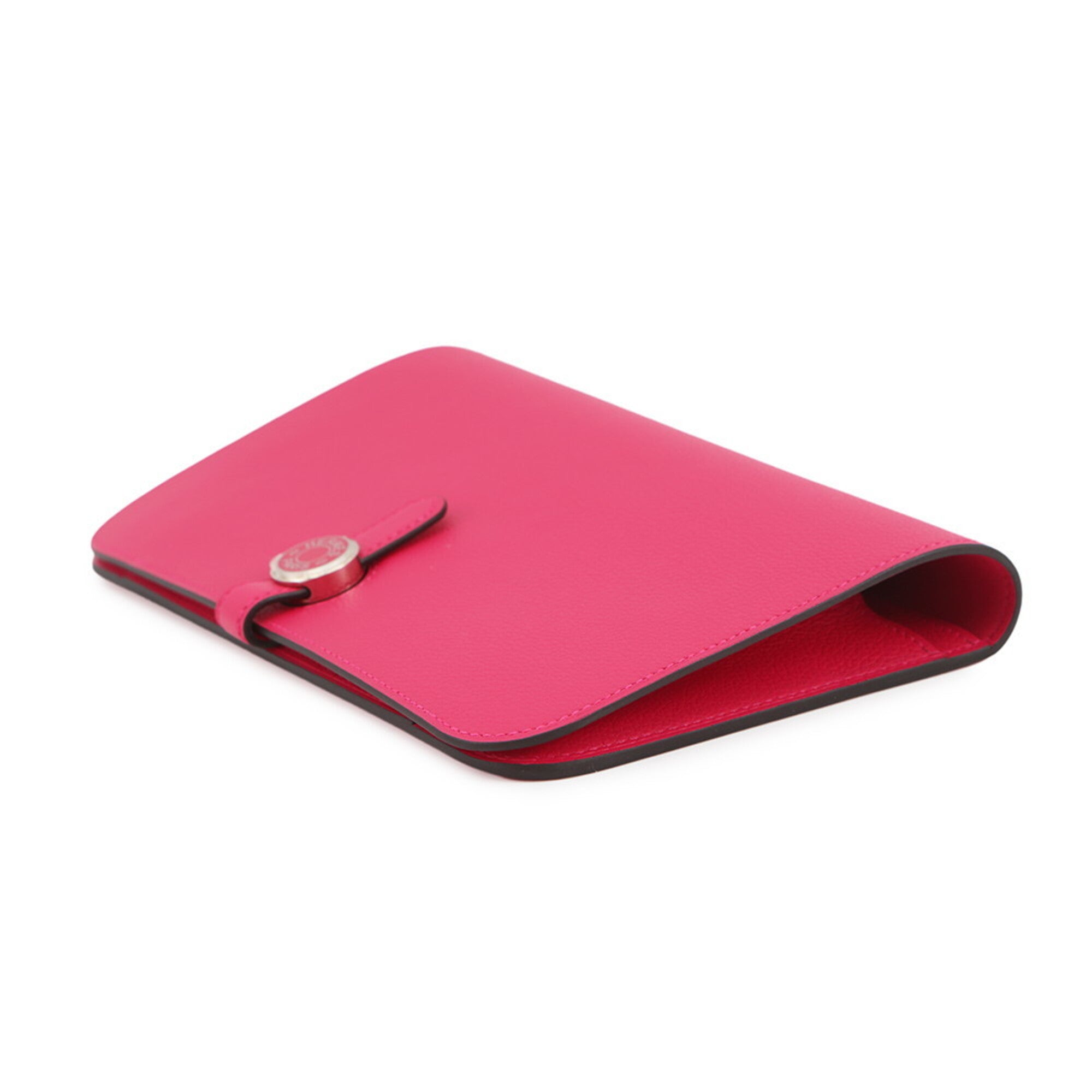 Hermes Pink Togo Leather Long Wallet (Bi-Fold) (Pre-Owned)