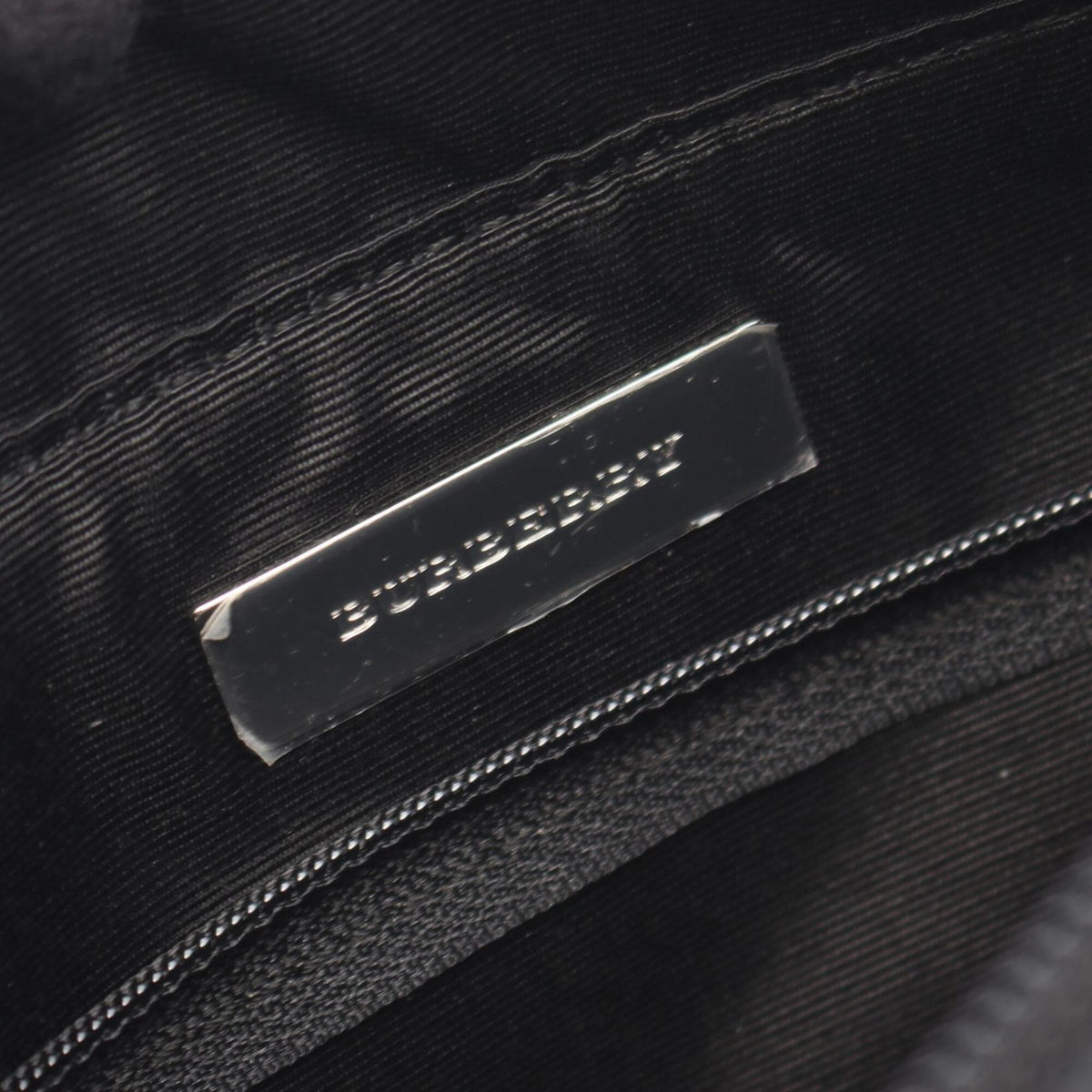Burberry Beige Black Multi-Color Canvas Leather Handbag Tote Bag (Pre-Owned)