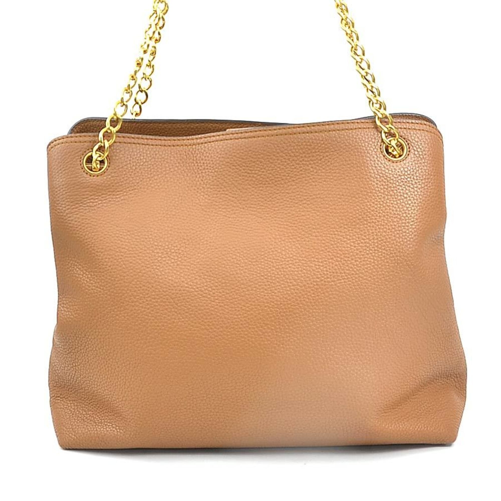 Tory Burch Brown Leather Shoulder Bag (Pre-Owned)