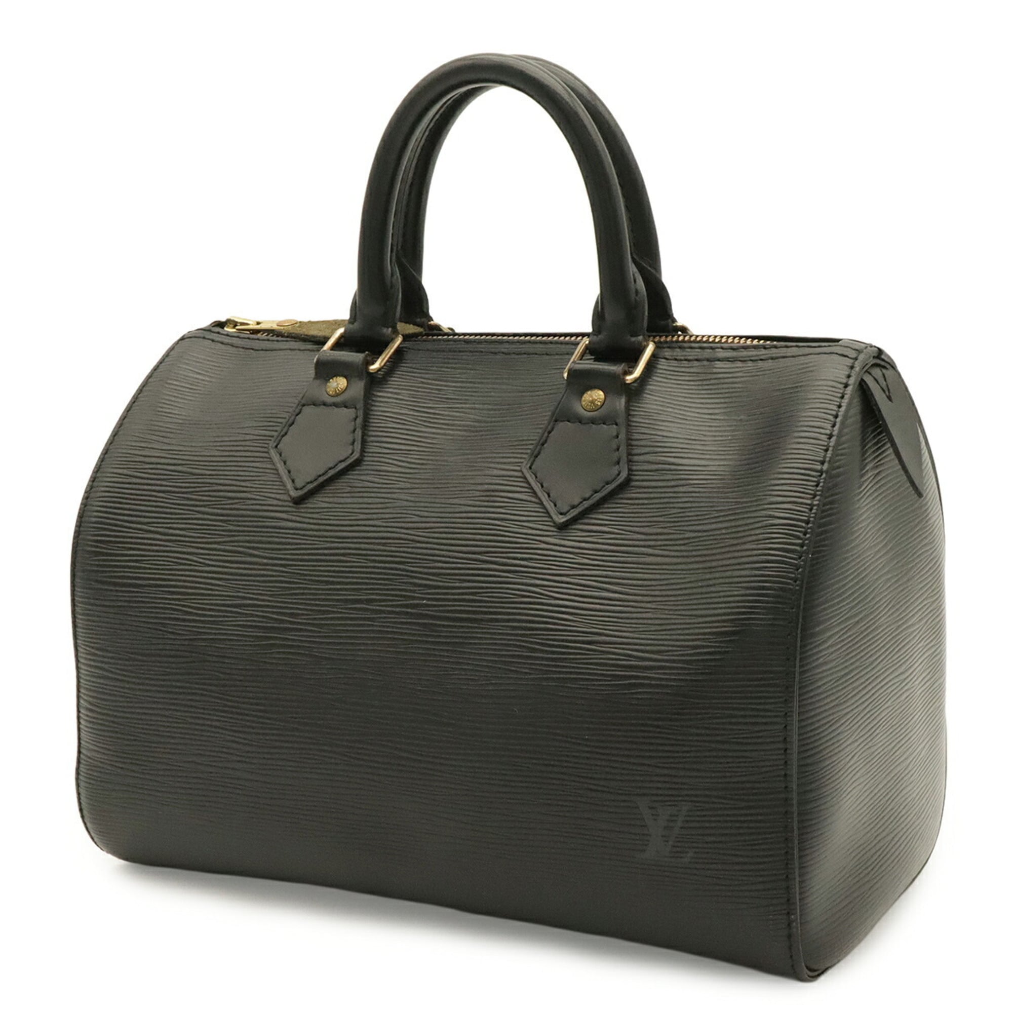 Louis Vuitton Noir Epi Leather Boston Bag Handbag (Pre-Owned)
