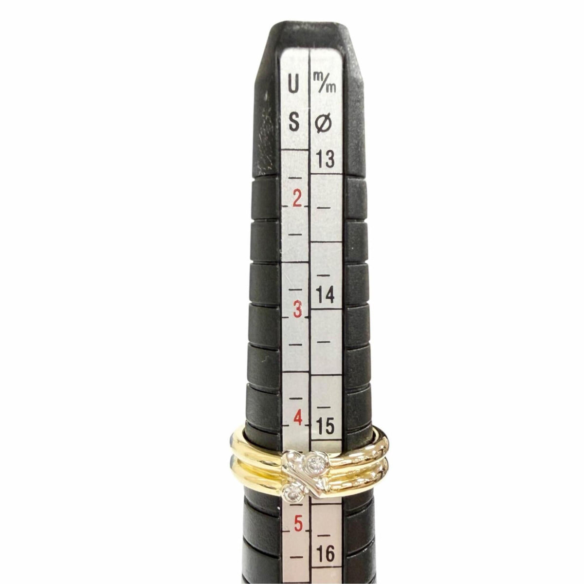 Tiffany White Gold Yellow Gold Yellow Gold (18K) White Gold (18K) Band Ring (Pre-Owned)