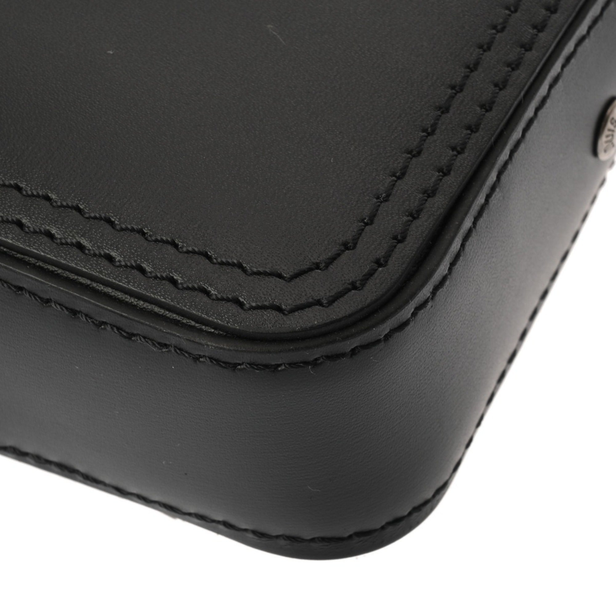 Louis Vuitton Black Leather Shoulder Bag