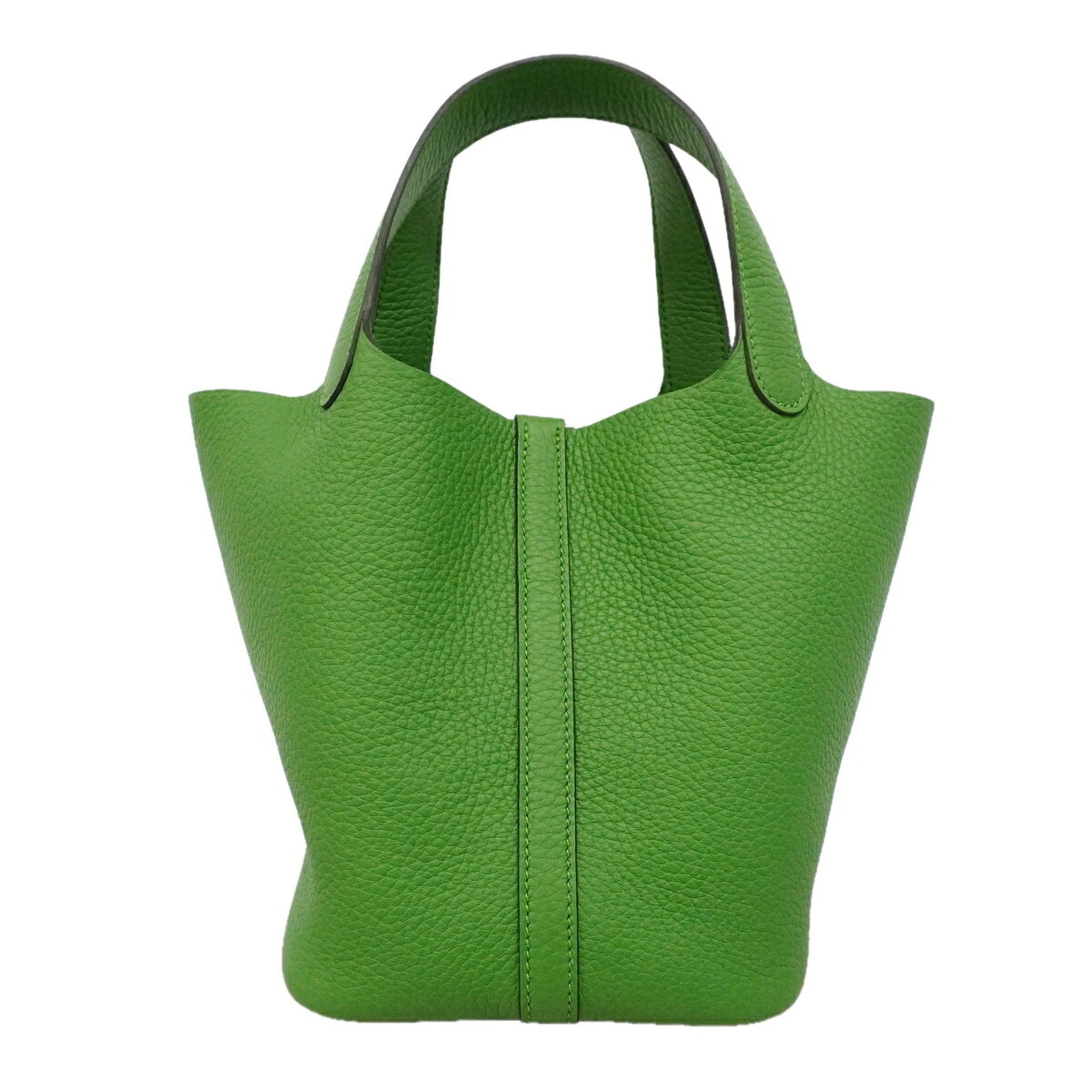 Hermes Taurillon Clemence Leather Handbag (Pre-Owned)