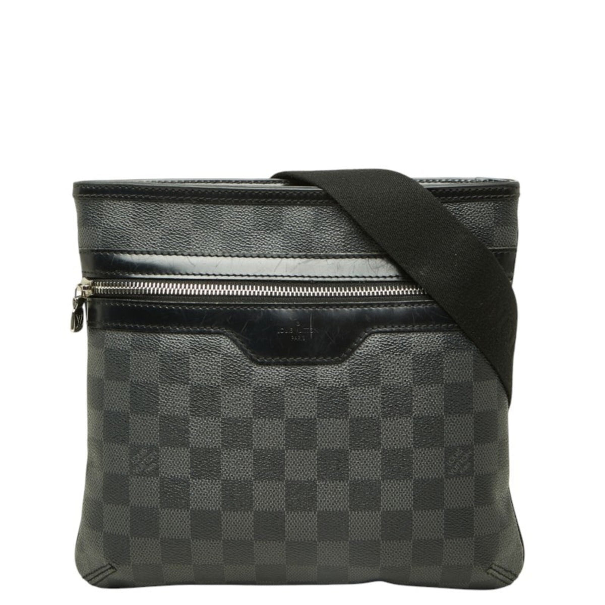 Louis Vuitton Black Pvc Leather Shoulder Bag (Pre-Owned)