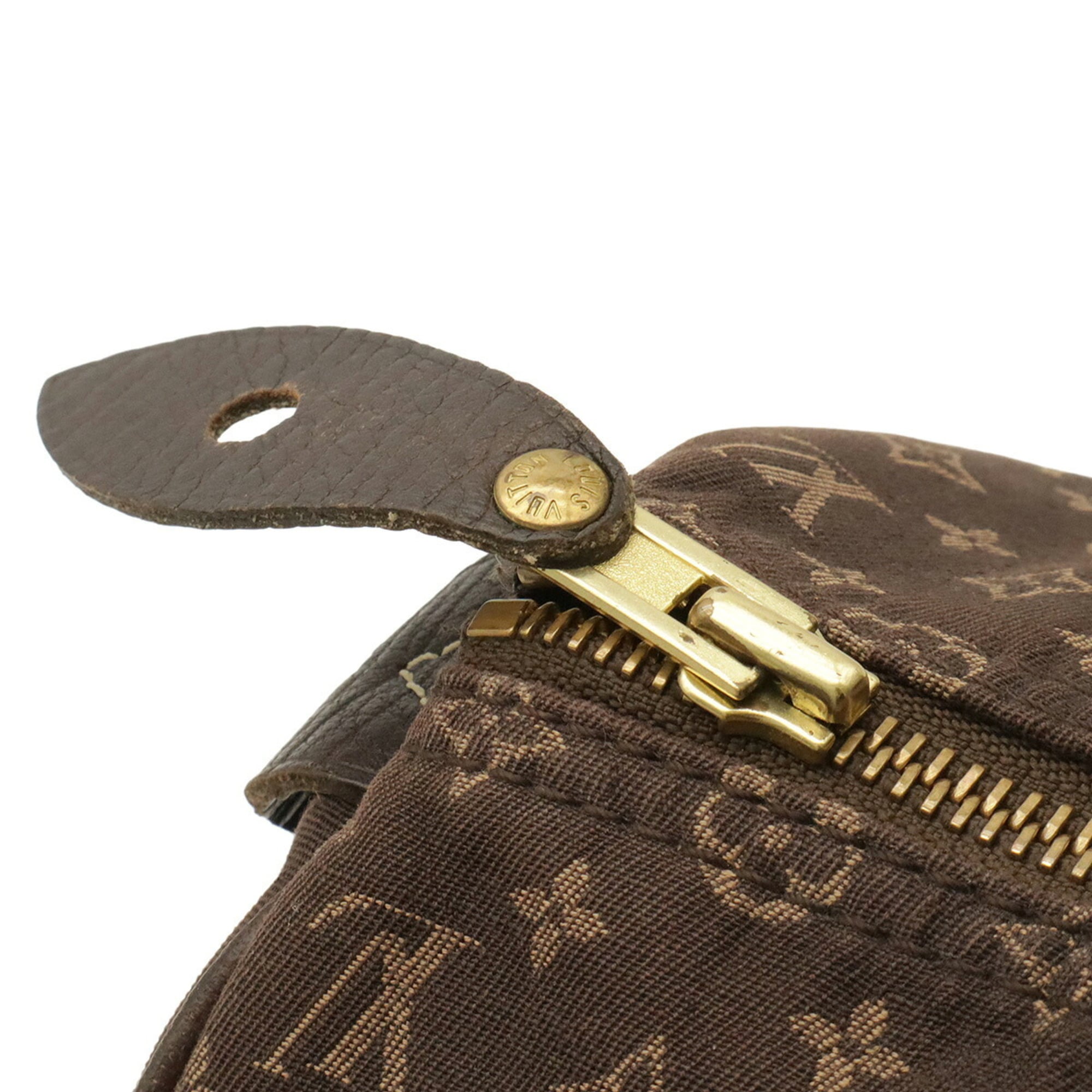 Louis Vuitton Ebene Canvas Leather Handbag (Pre-Owned)