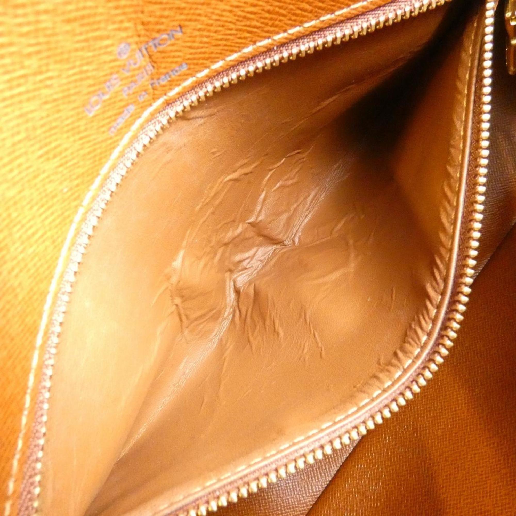 Louis Vuitton Marron Coated Canvas Shoulder Bag (Pre-Owned)