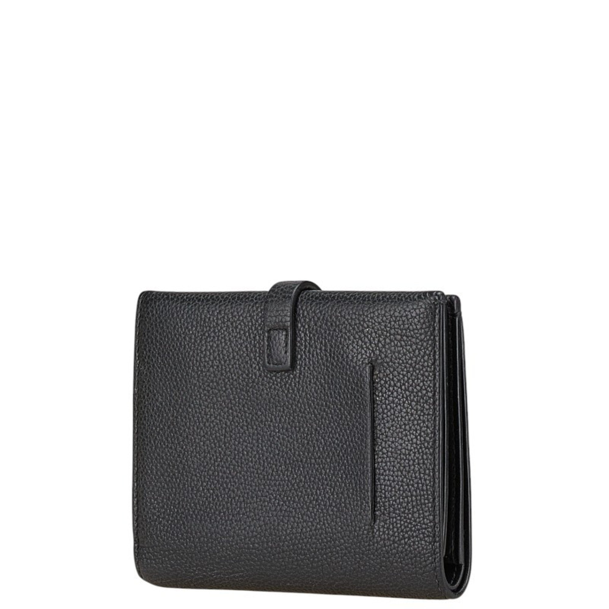 Burberry Black Leather Wallet (Bi-Fold) (Pre-Owned)