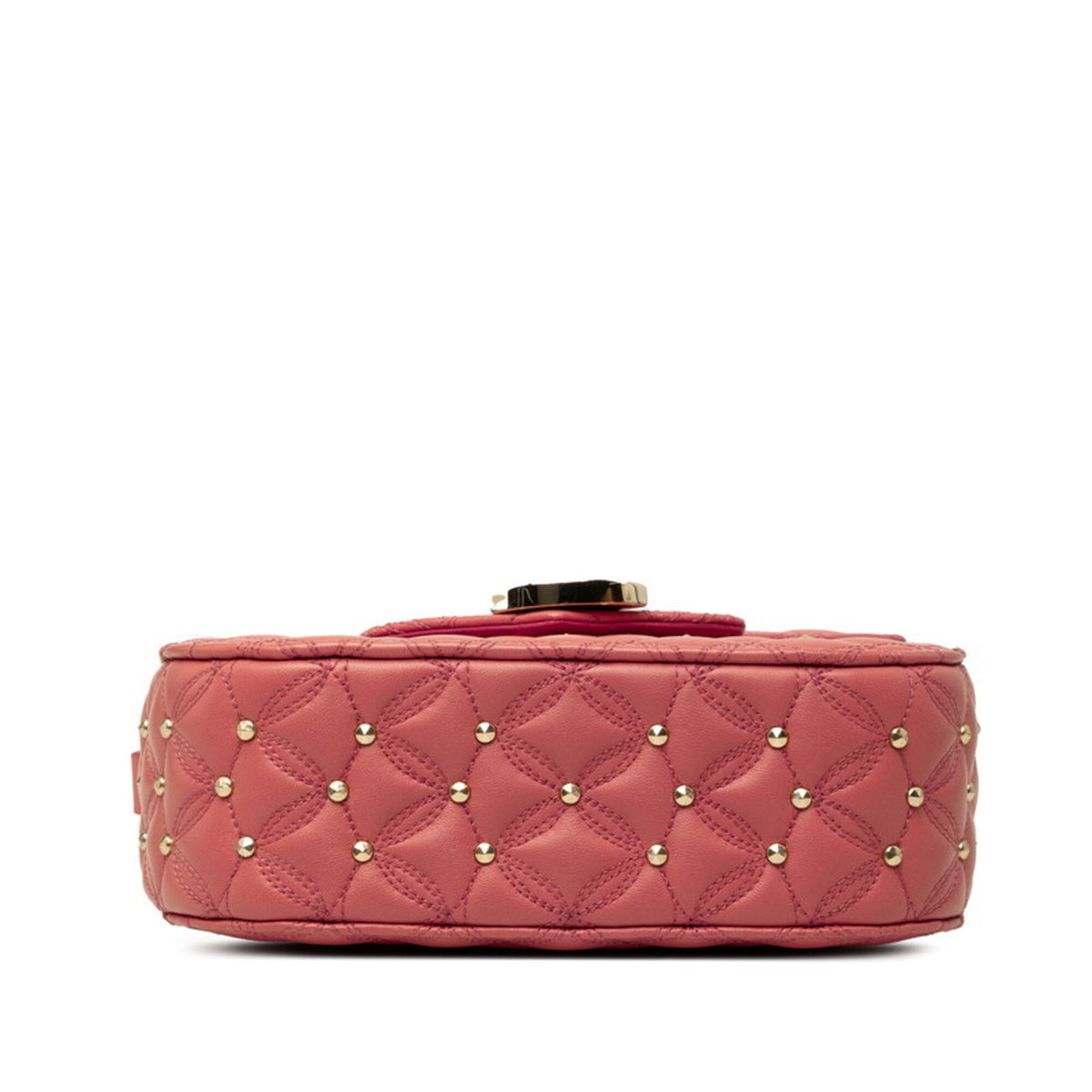 Bvlgari Pink Leather Metal Shoulder Bag (Pre-Owned)