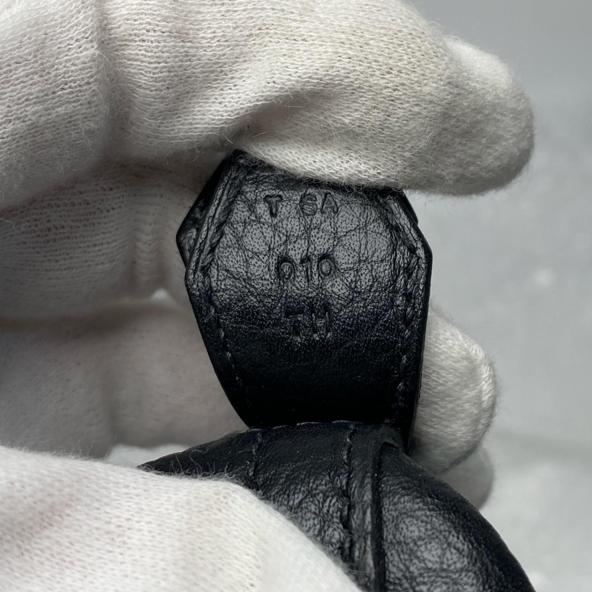 Hermes Black Taurillon Clemence Leather Handbag Shoulder Bag (Pre-Owned)