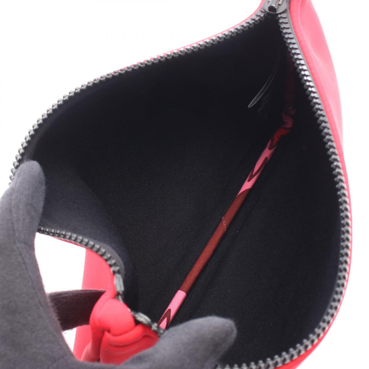 Hermes Red Color Neoprene Handbag Pouch (Pre-Owned)