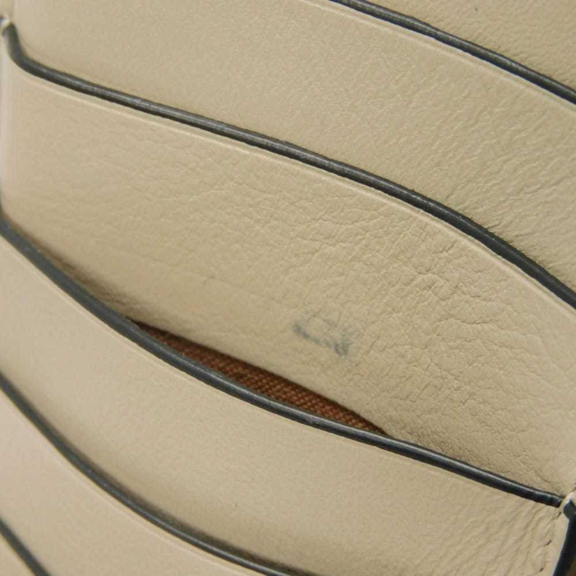 Loewe Green Leather Long Wallet (Bi-Fold) (Pre-Owned)