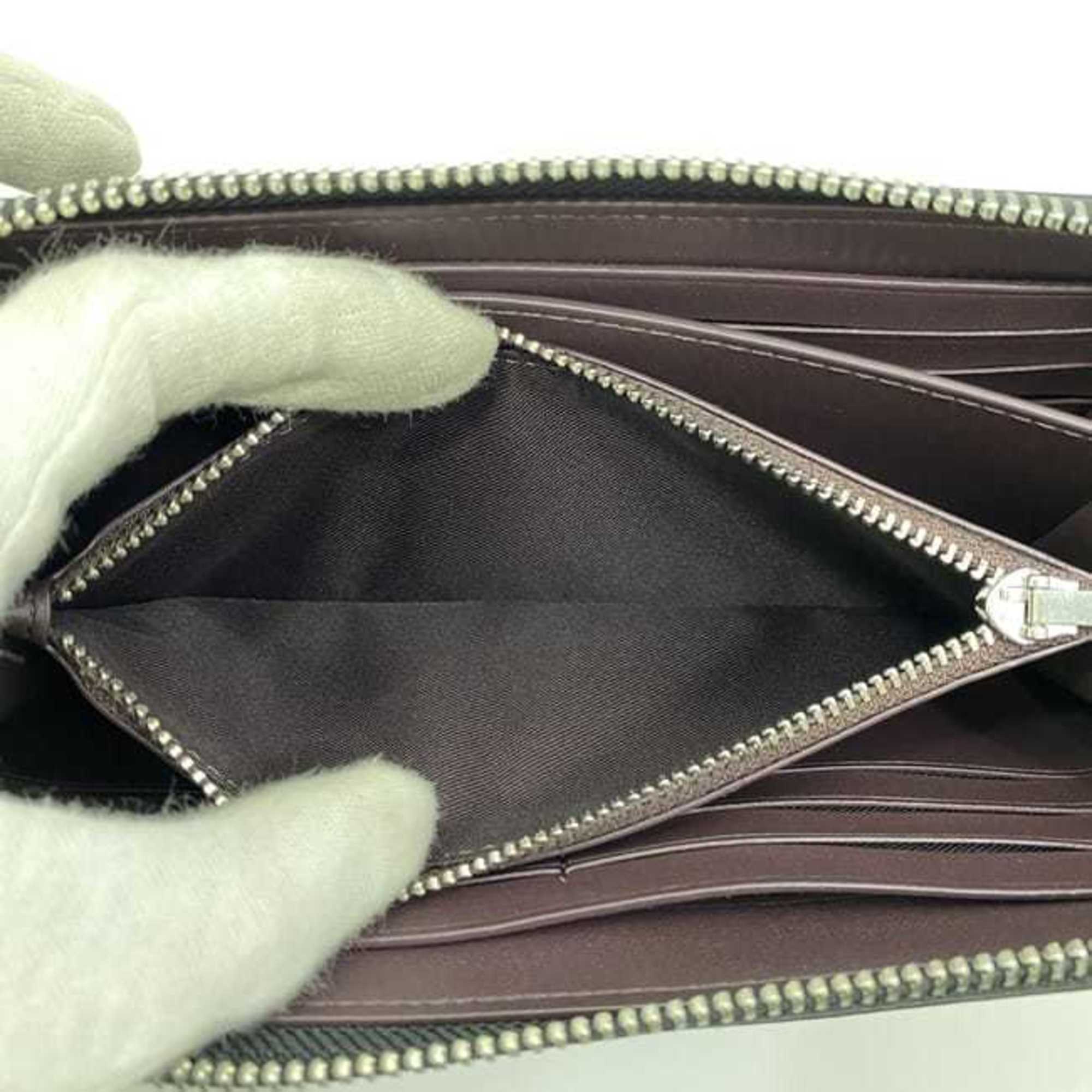Coach Black Leather Long Wallet (Bi-Fold) (Pre-Owned)