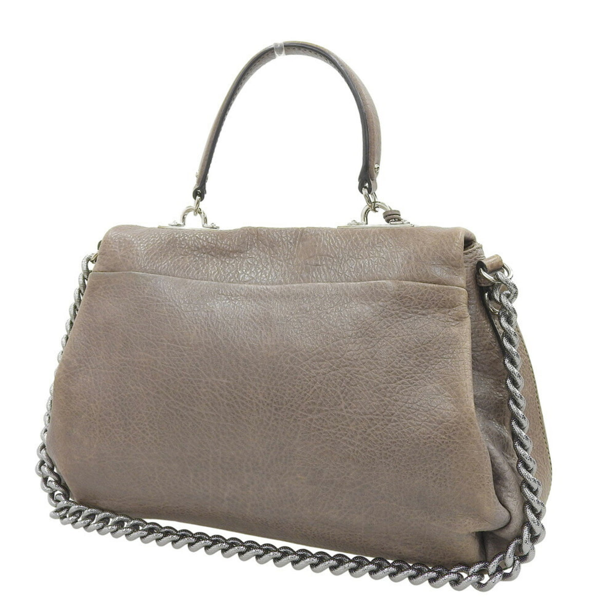 Celine Gray Leather Handbag (Pre-Owned)