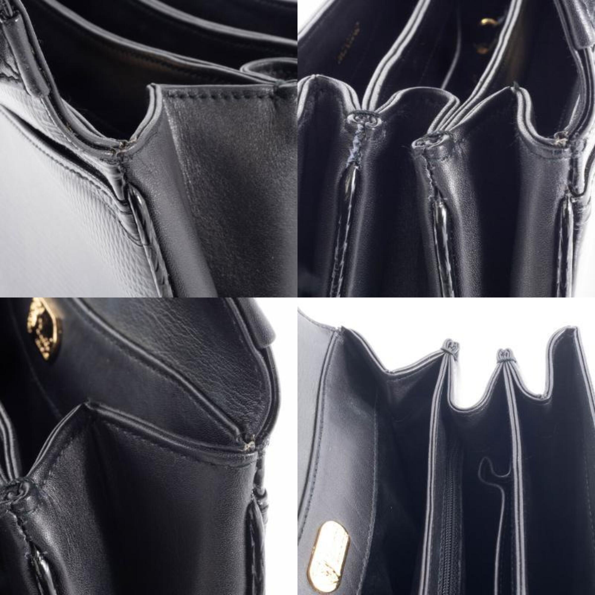 Gucci Black Leather Handbag (Pre-Owned)