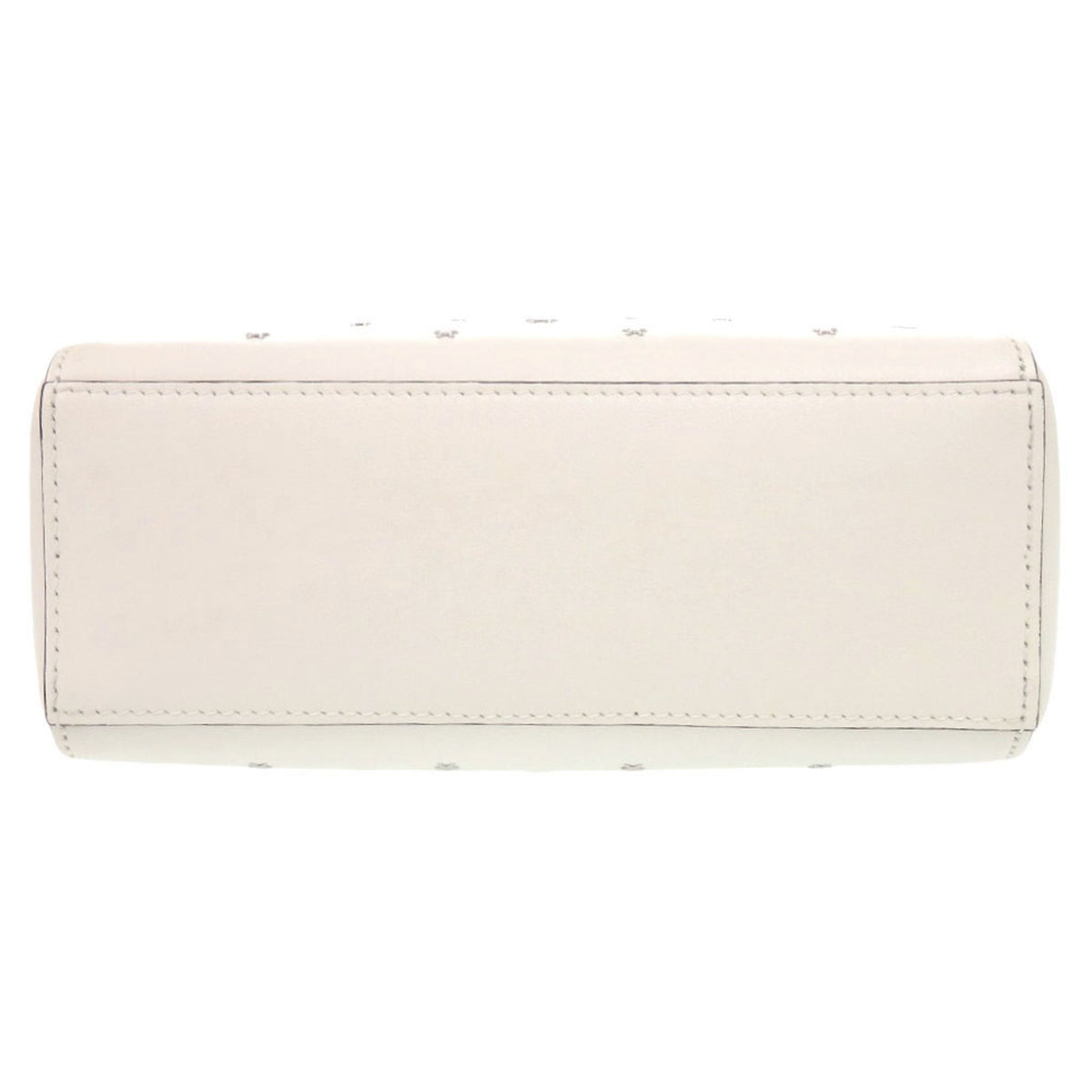Jimmy Choo White Leather Handbag Shoulder Bag Tote Bag (Pre-Owned)