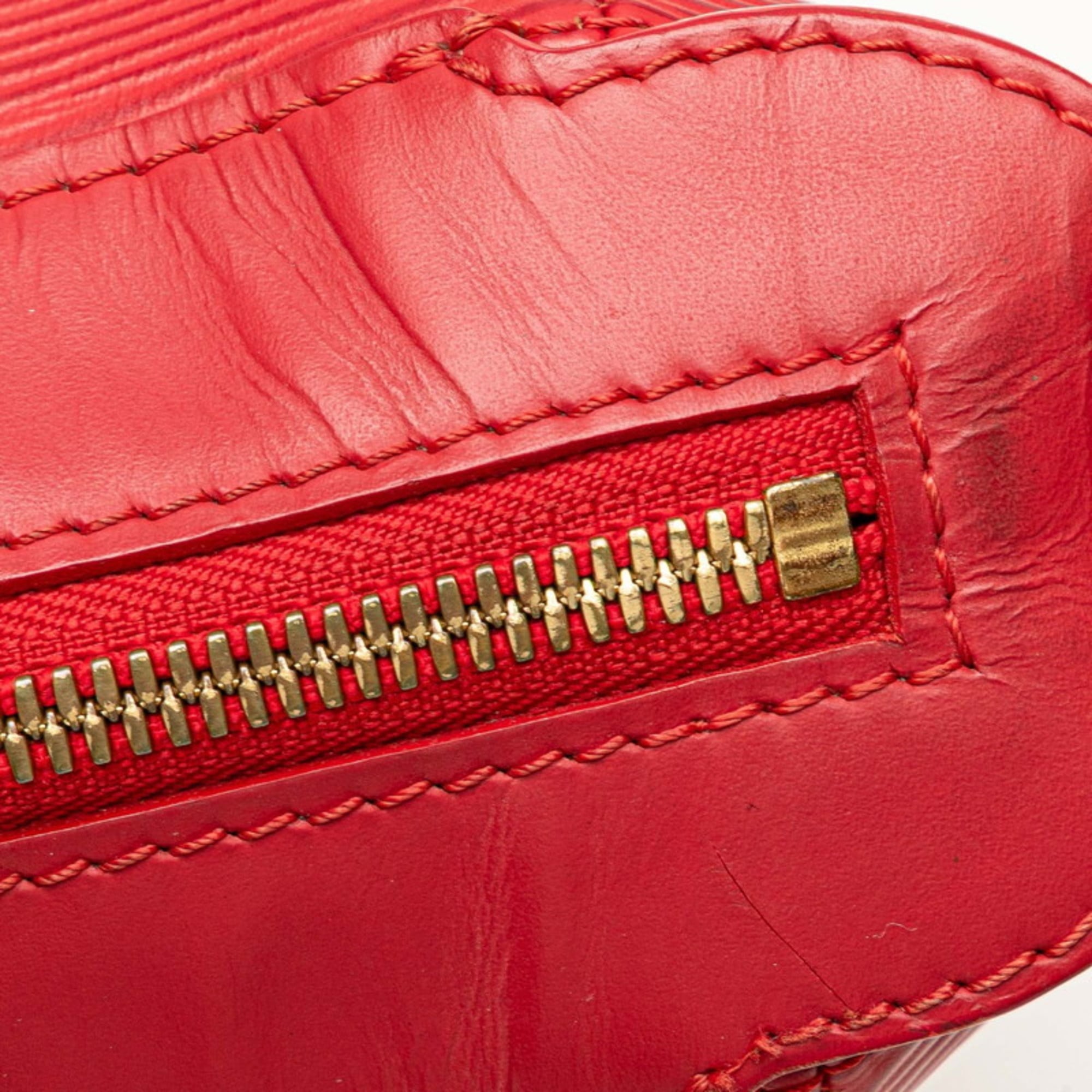 Louis Vuitton Red Color Rouge Leather Handbag Shoulder Bag (Pre-Owned)