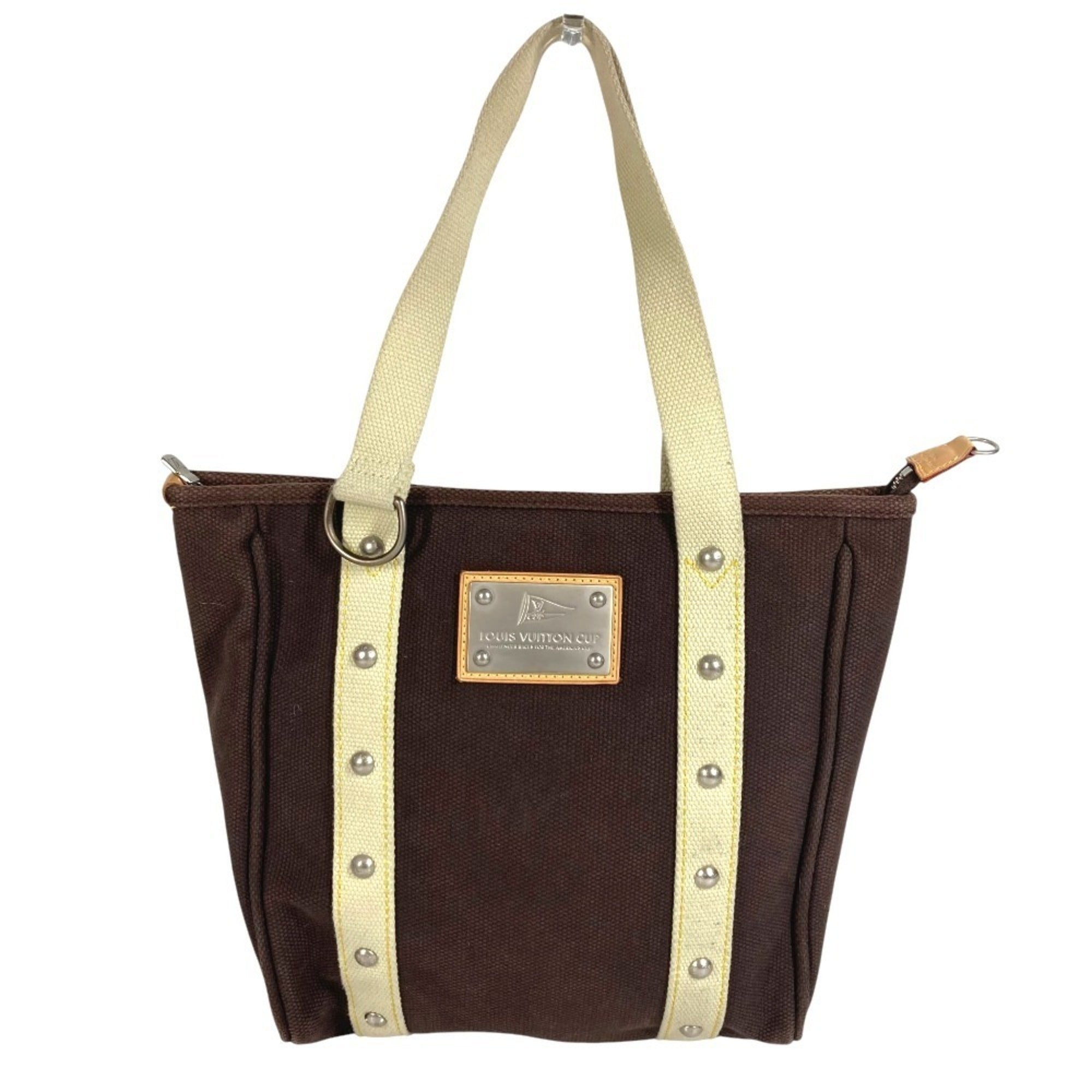 Louis Vuitton Brown Canvas Handbag Shoulder Bag Tote Bag (Pre-Owned)