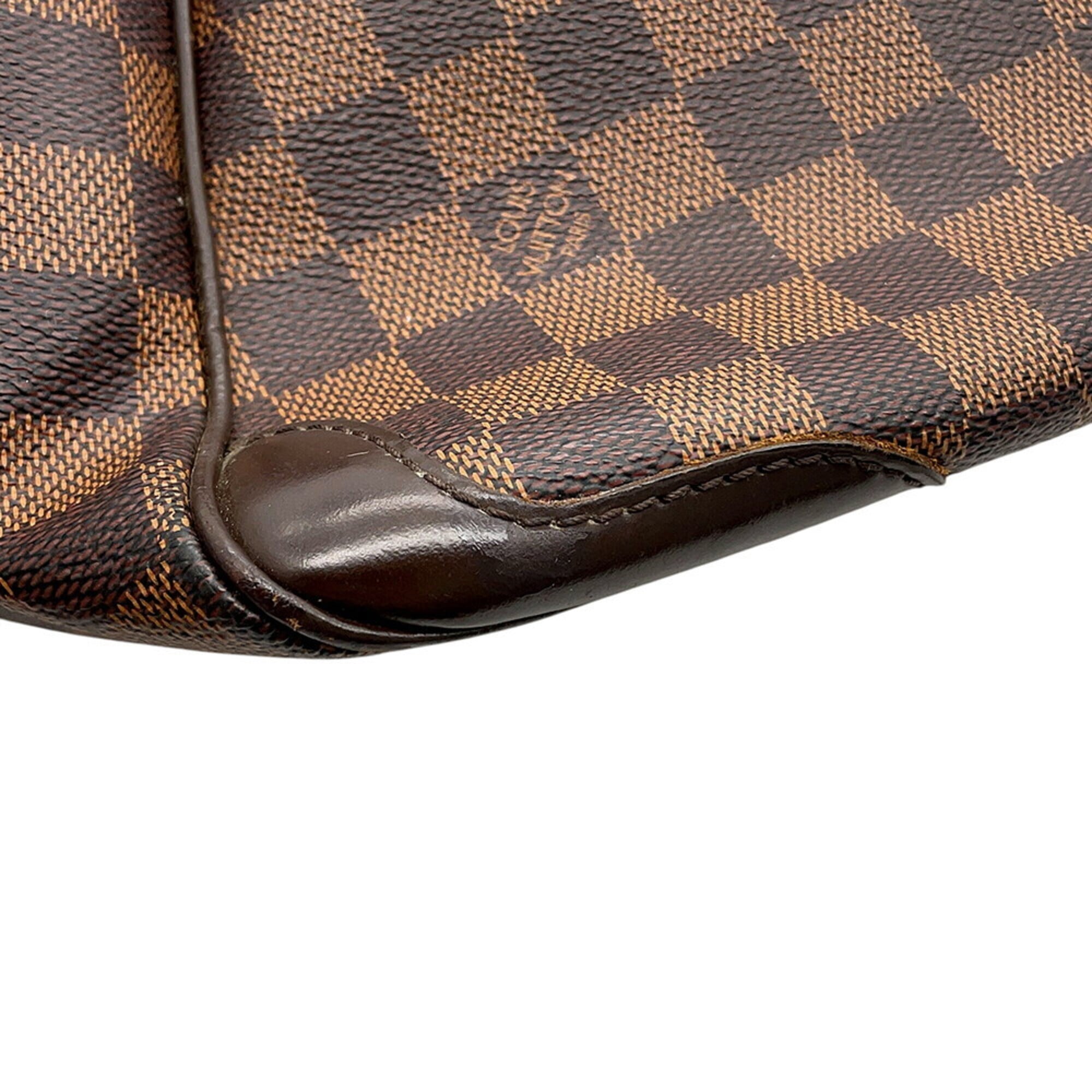 Louis Vuitton Damier Damier Canvas Ebene Red Color Damier Canvas Handbag Shoulder Bag (Pre-Owned)