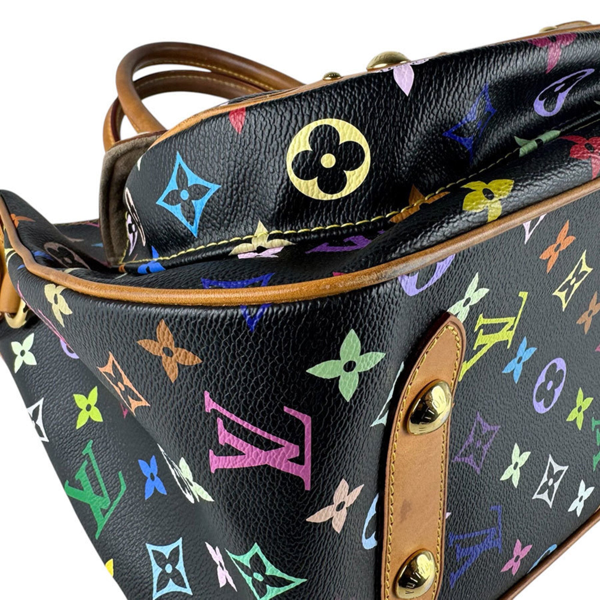 Louis Vuitton Multi-Color Noir Monogram Multicolore Handbag Shoulder Bag (Pre-Owned)