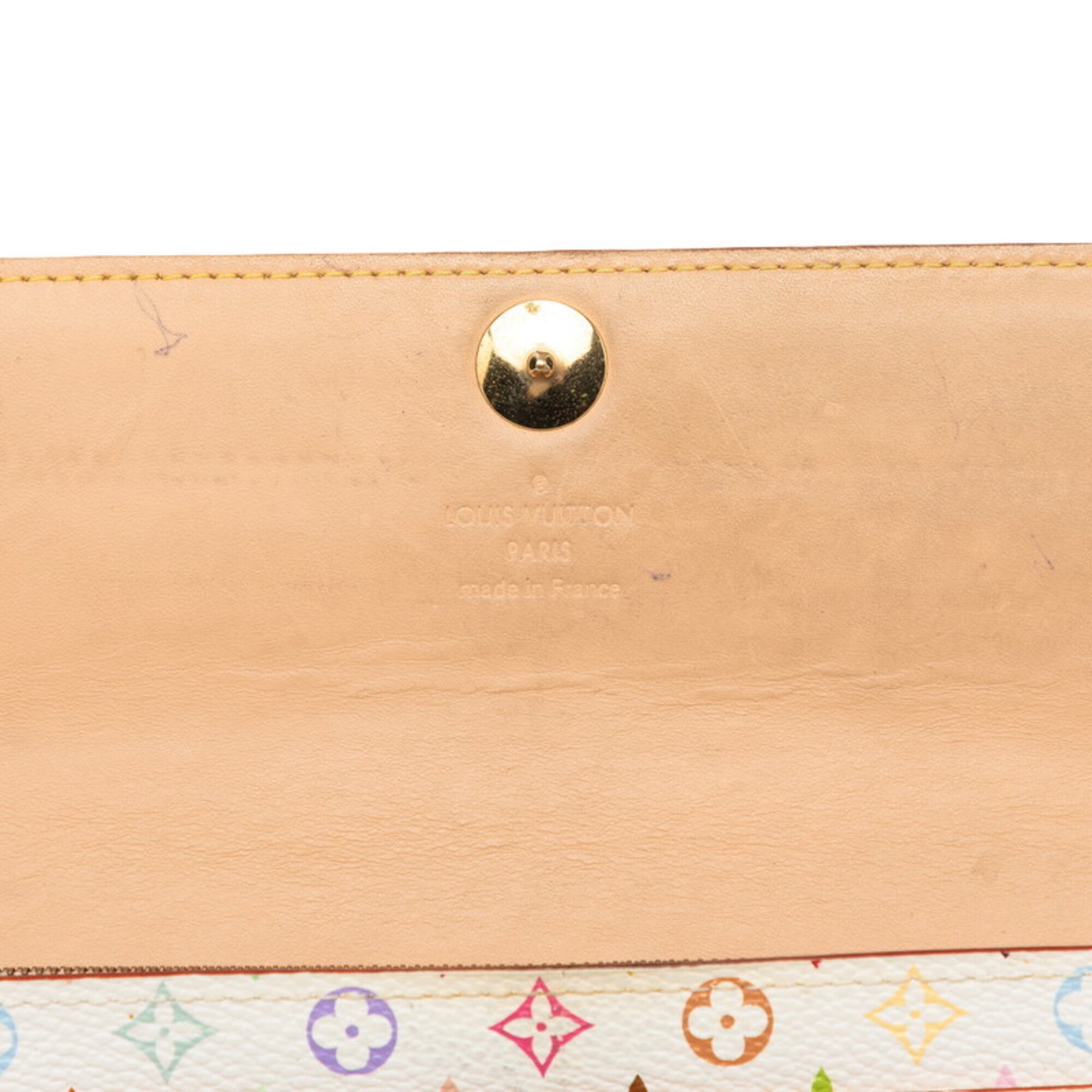 Louis Vuitton Blanc White Pvc Leather Long Wallet (Bi-Fold) (Pre-Owned)