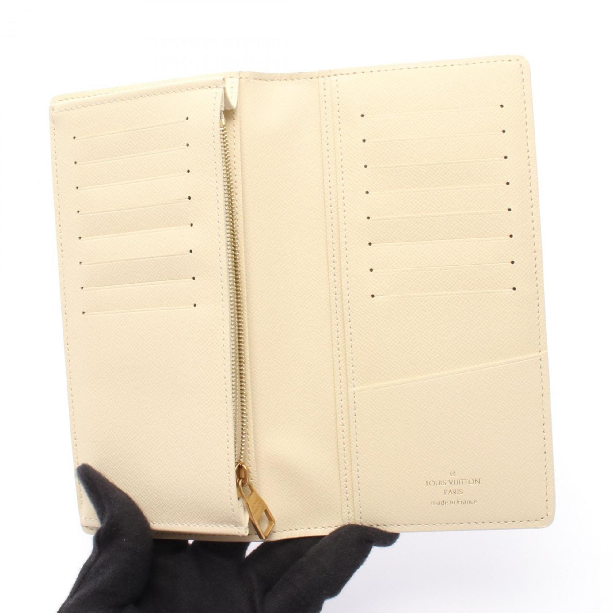 Louis Vuitton Ivory Multi-Color Coated Canvas Pvc Leather Long Wallet (Bi-Fold) (Pre-Owned)