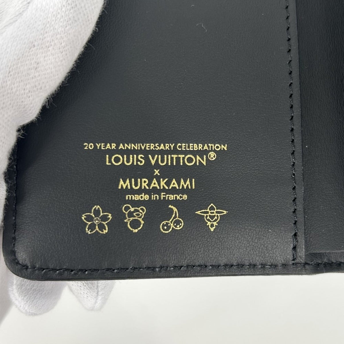 Louis Vuitton Black Multi-Color Leather Wallet (Bi-Fold) (Pre-Owned)