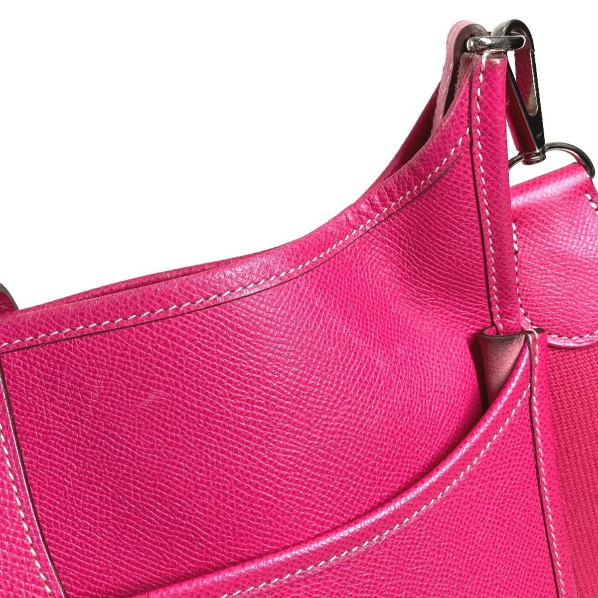 Hermes Pink Rose Tyrien Epsom Leather Pochette Shoulder Bag (Pre-Owned)