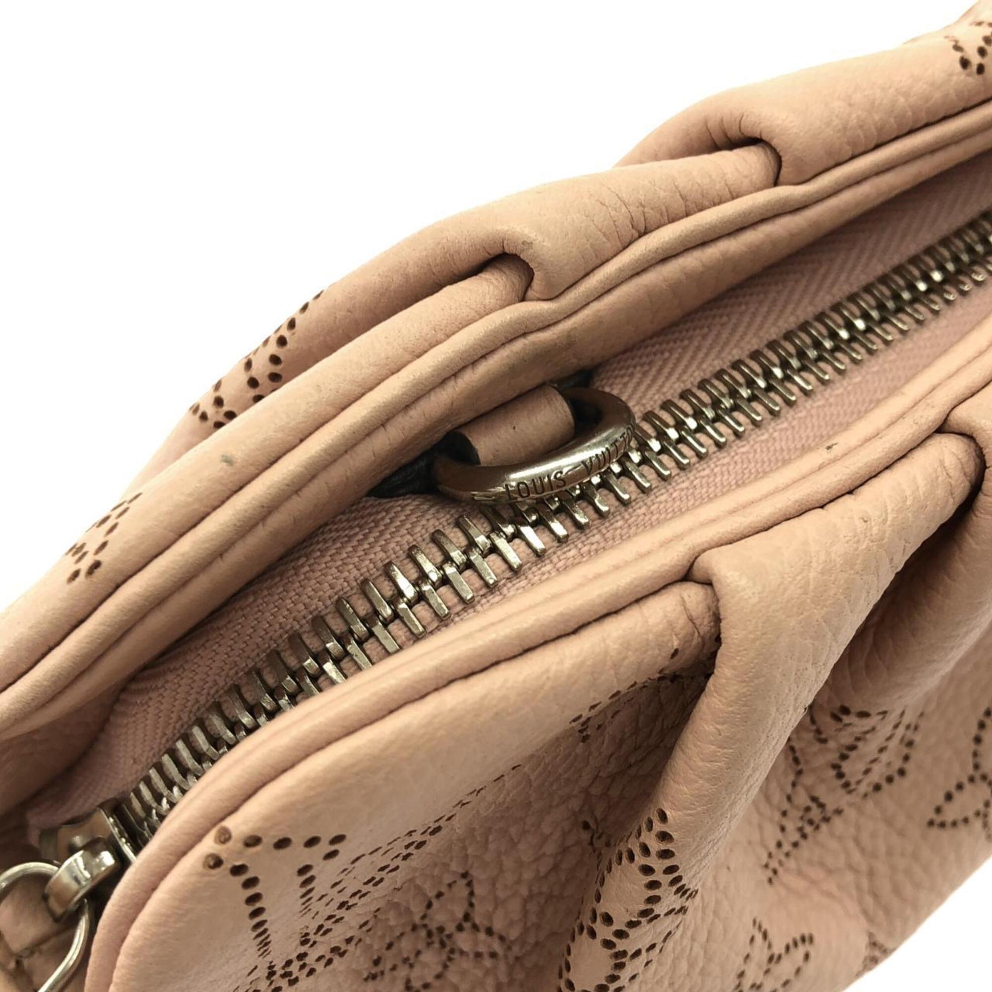 Louis Vuitton Beige Pink Magnolia Leather Shoulder Bag (Pre-Owned)