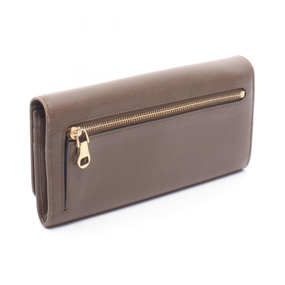 Loewe Brown Leather Long Wallet (Bi-Fold) (Pre-Owned)
