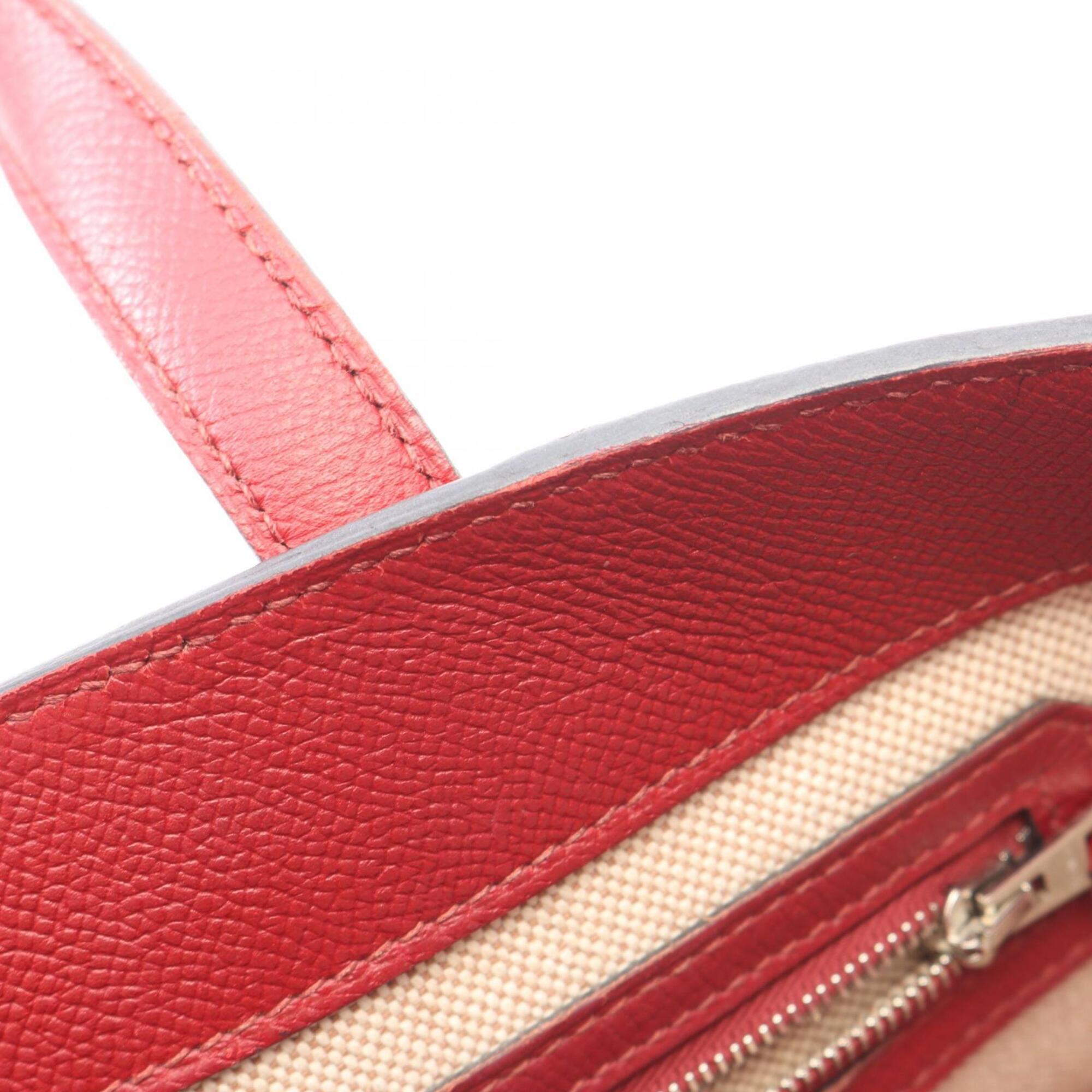 Hermes Bordeaux Evercalf Leather Epsom Leather Handbag (Pre-Owned)
