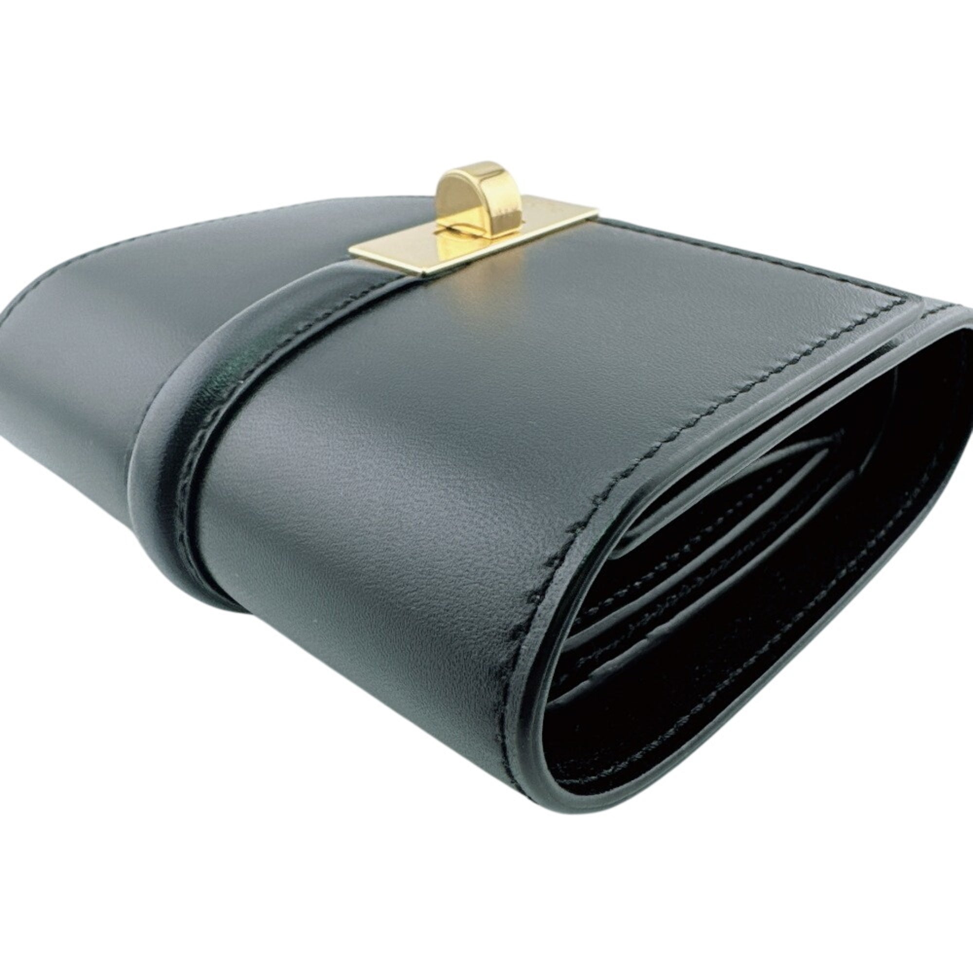 Celine Black Leather Wallet (Tri-Fold) (Pre-Owned)
