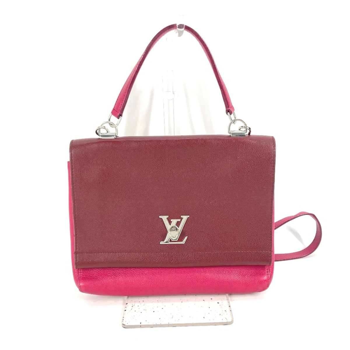 Louis Vuitton Purple Leather Handbag (Pre-Owned)