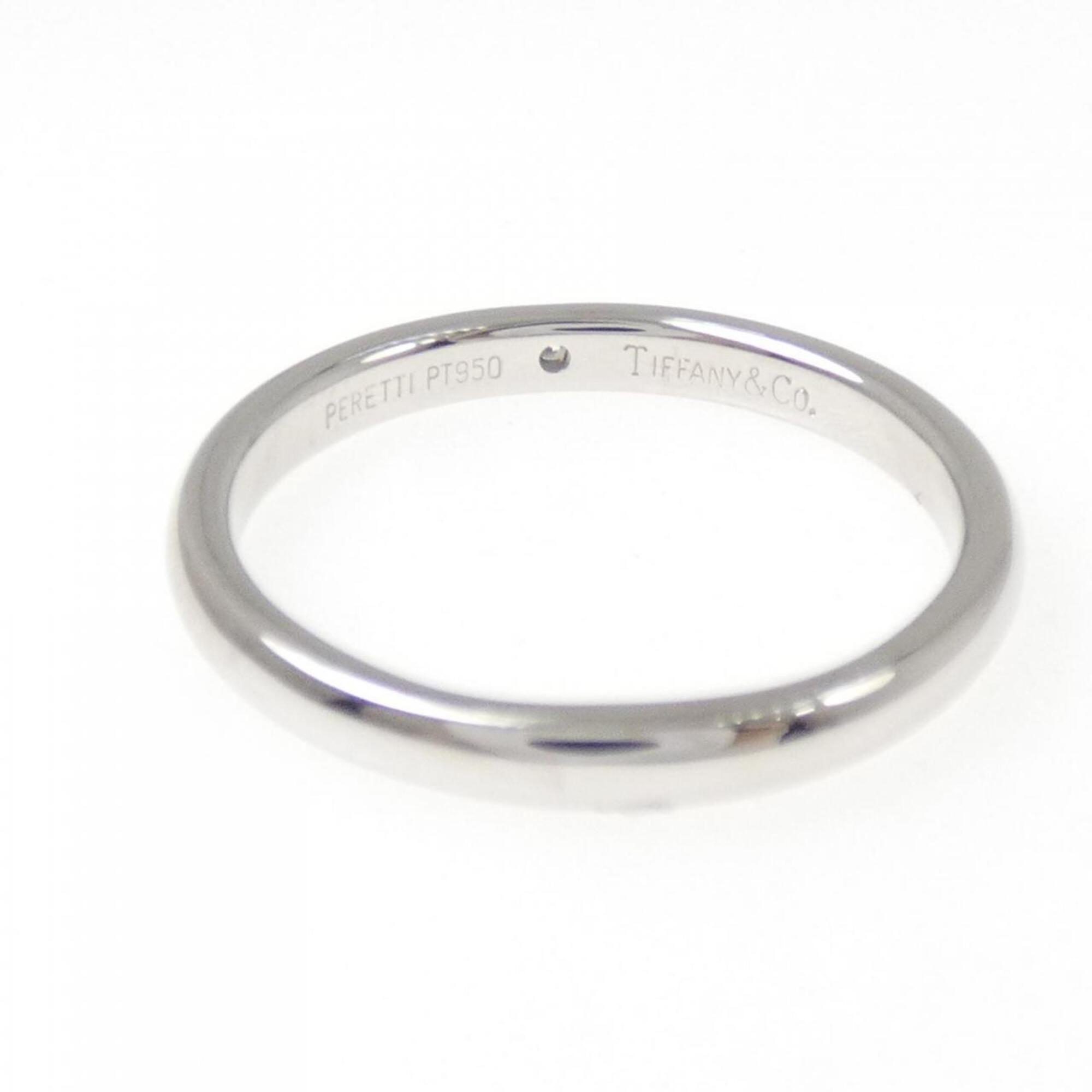 Tiffany Platinum Platinum 950 Band Ring (Pre-Owned)