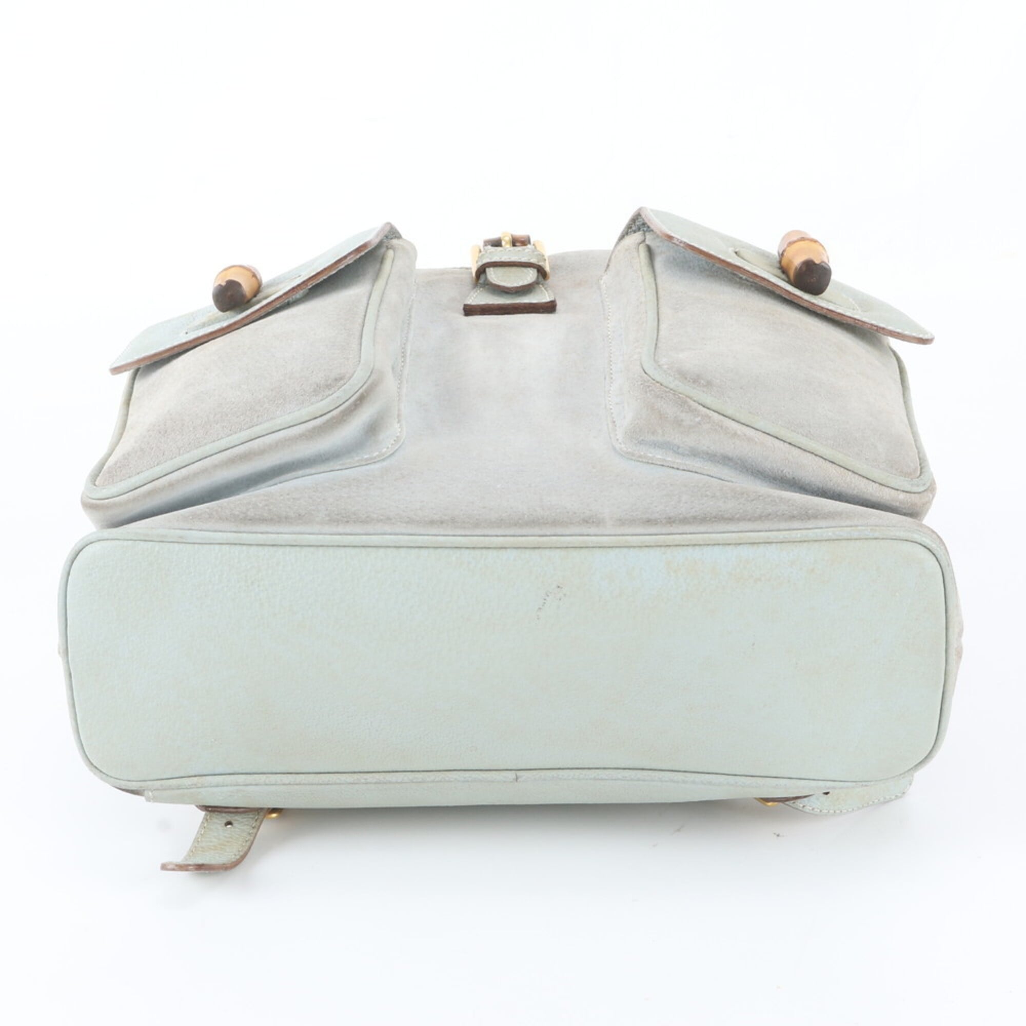 Gucci Green Leather Backpack (Pre-Owned)