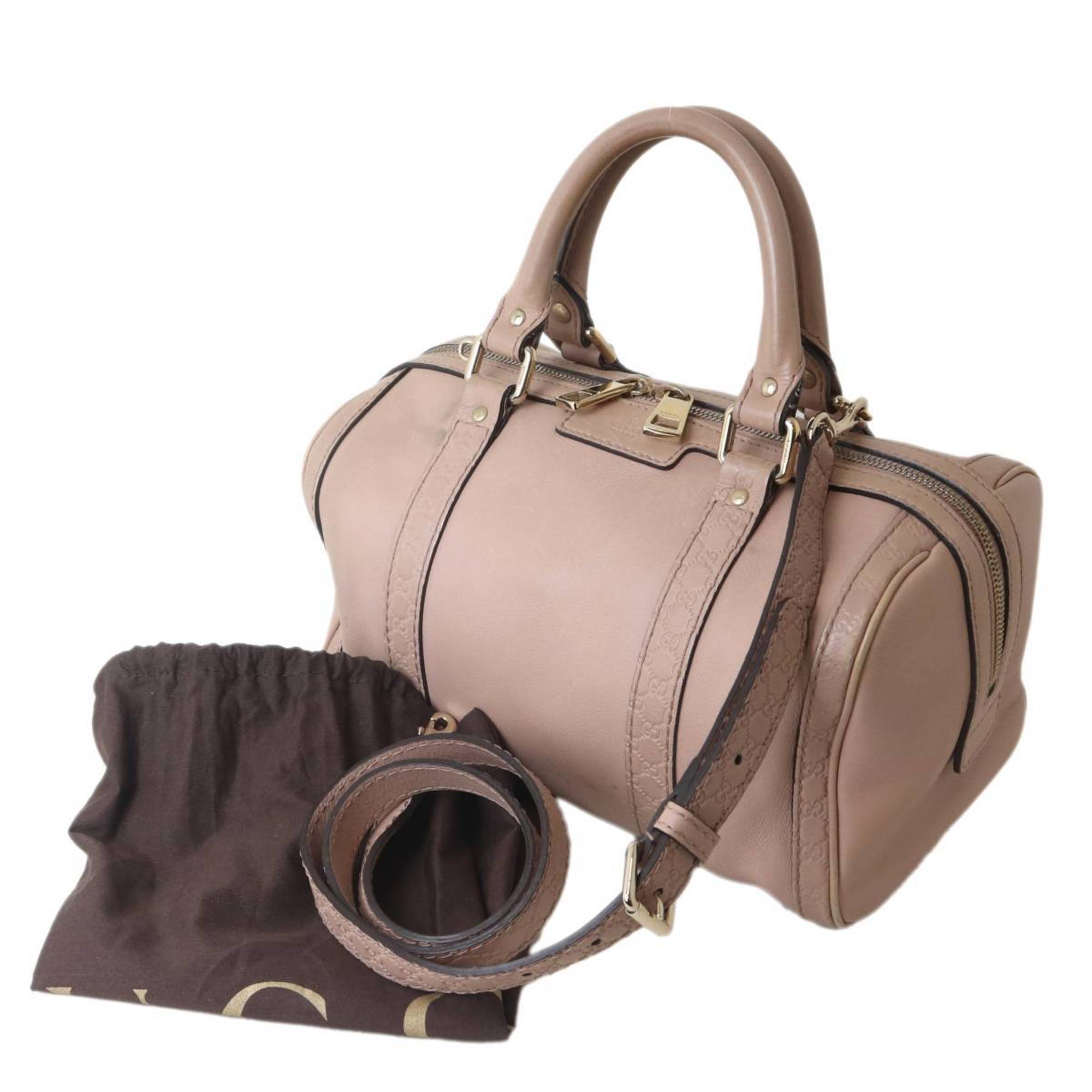 Gucci Beige Boston Bag Handbag Shoulder Bag (Pre-Owned)
