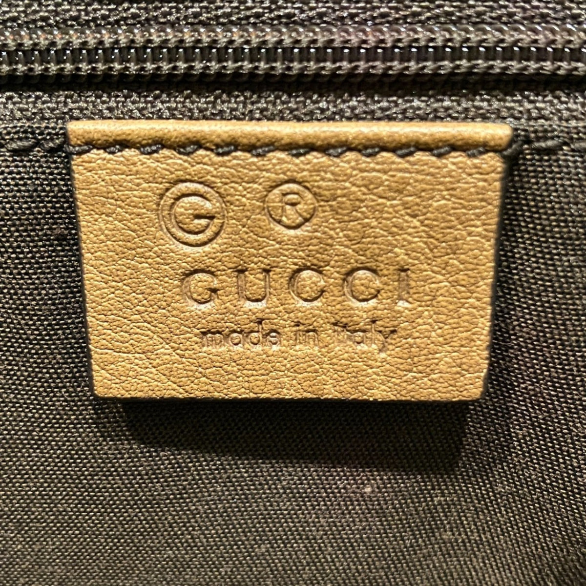 Gucci Sherry Line Brown Leather Handbag (Pre-Owned)