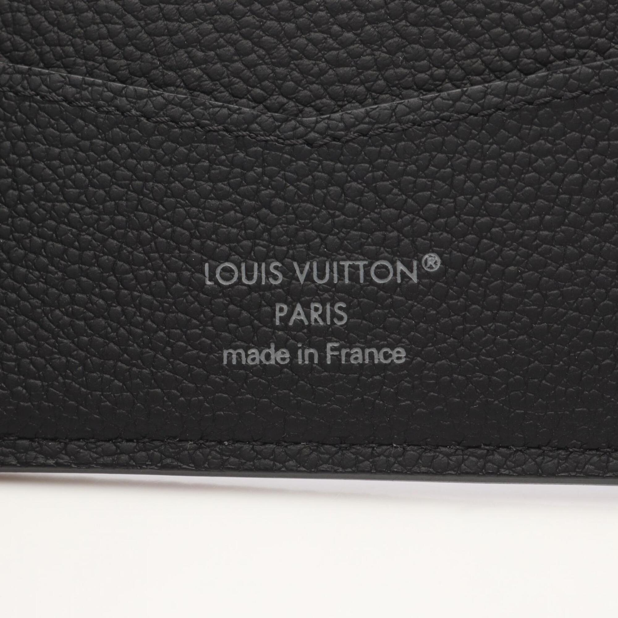 Louis Vuitton Black Gray Noir Coated Canvas Pvc Bill Wallet (Bi-Fold) (Pre-Owned)