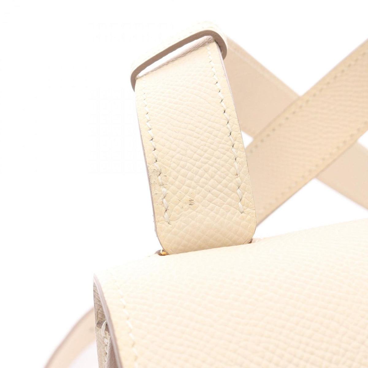 Hermes Ivory Epsom Leather Leather Handbag Shoulder Bag (Pre-Owned)