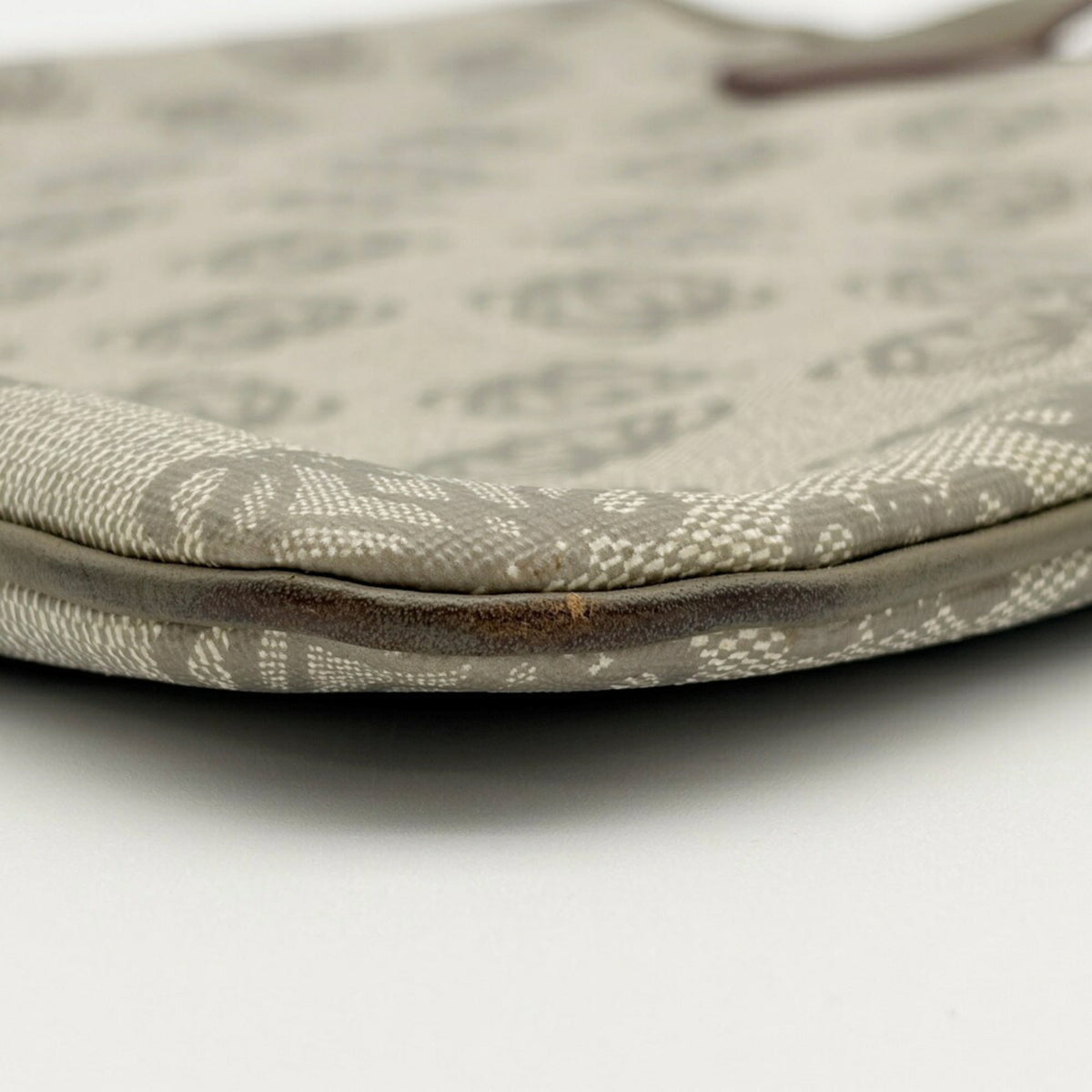 Loewe Gray Khaki Leather Pvc Handbag Tote Bag (Pre-Owned)