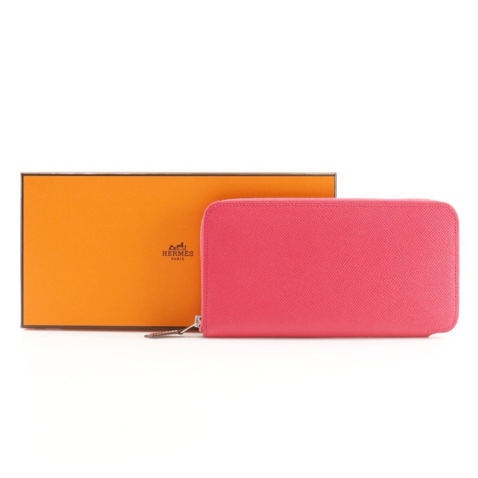 Hermes Pink Epsom Leather Long Wallet (Bi-Fold) (Pre-Owned)