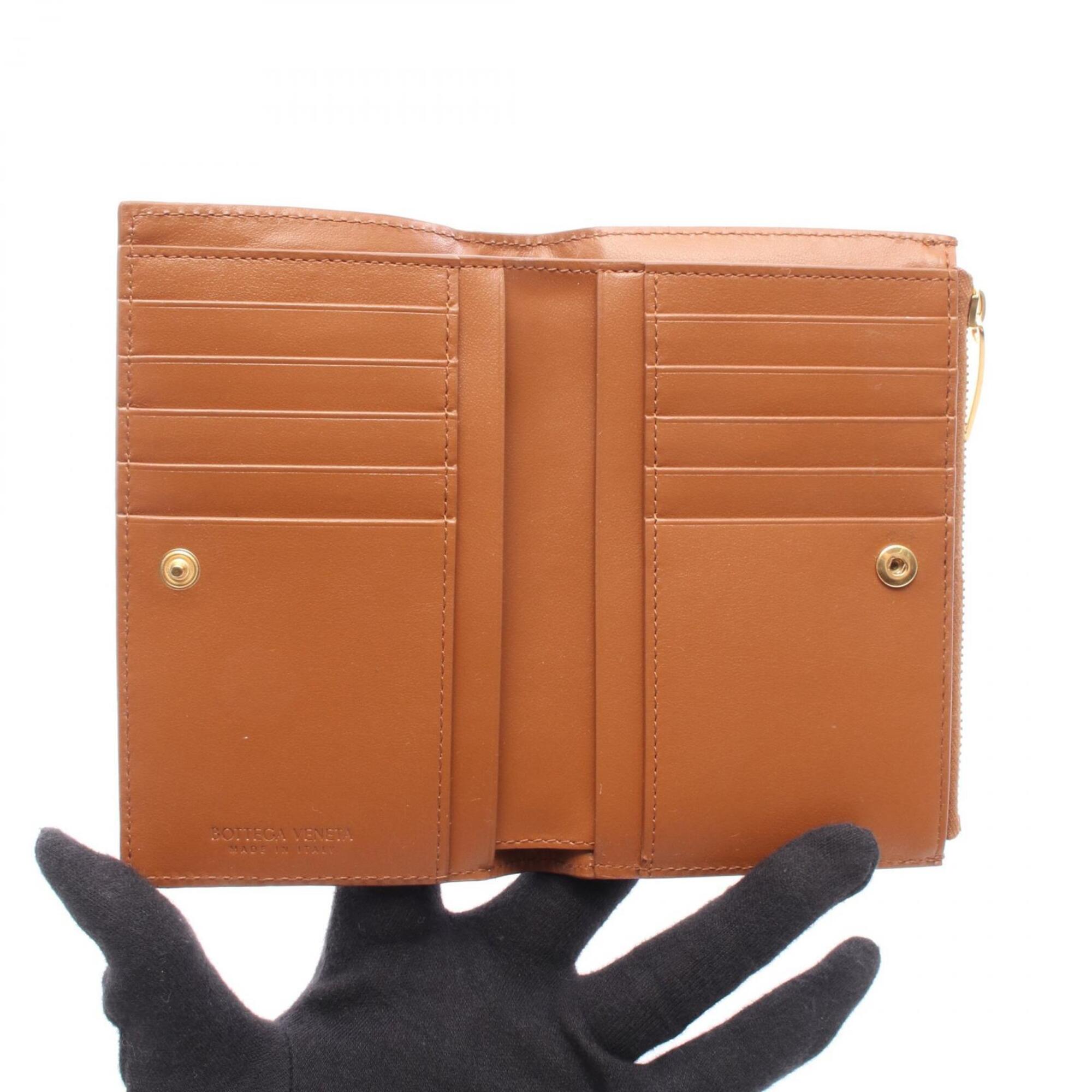 Bottega Veneta Brown Intrecciato Wallet (Bi-Fold) (Pre-Owned)