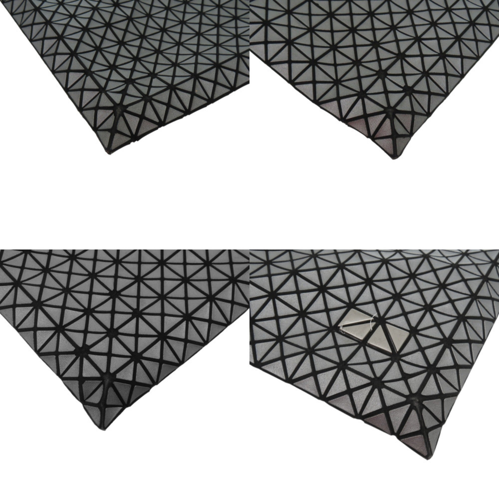 Issey Miyake Black Gray Cotton Tote Bag (Pre-Owned)