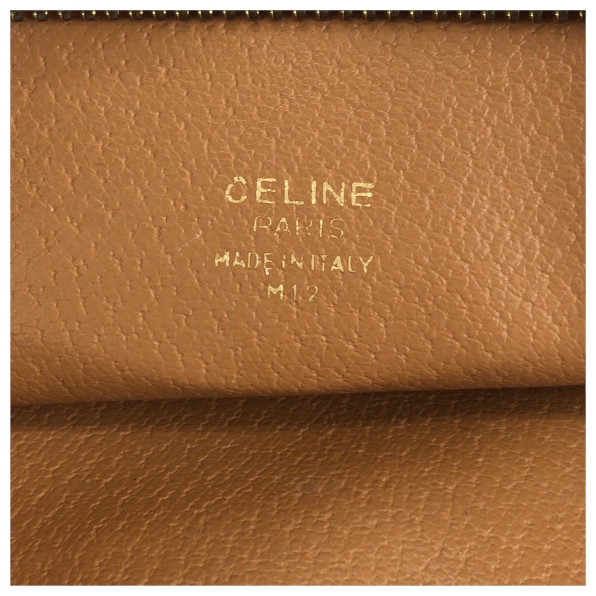 Celine Brown Pvc Leather Clutch Bag (Pre-Owned)