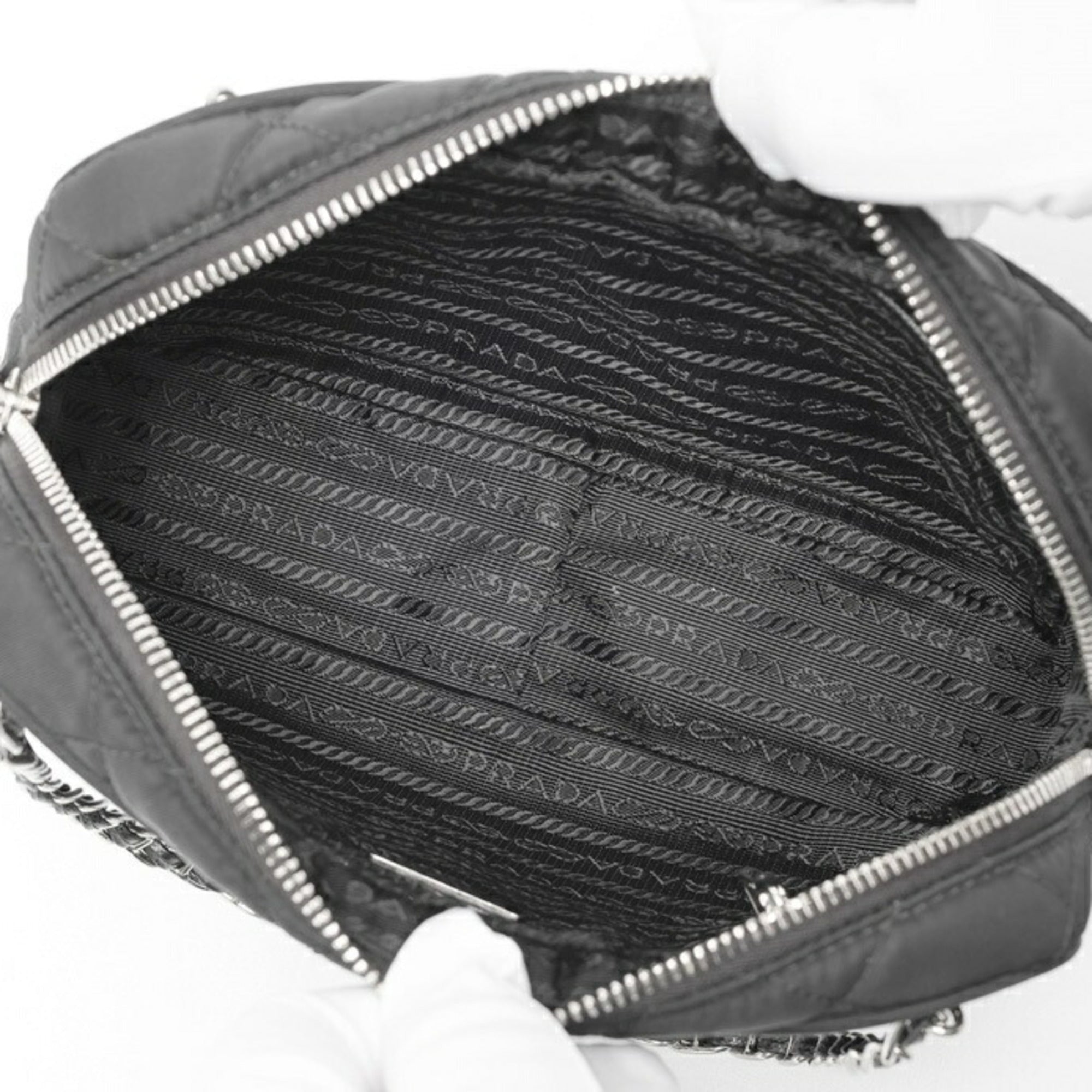 Prada Black Nylon Shoulder Bag (Pre-Owned)